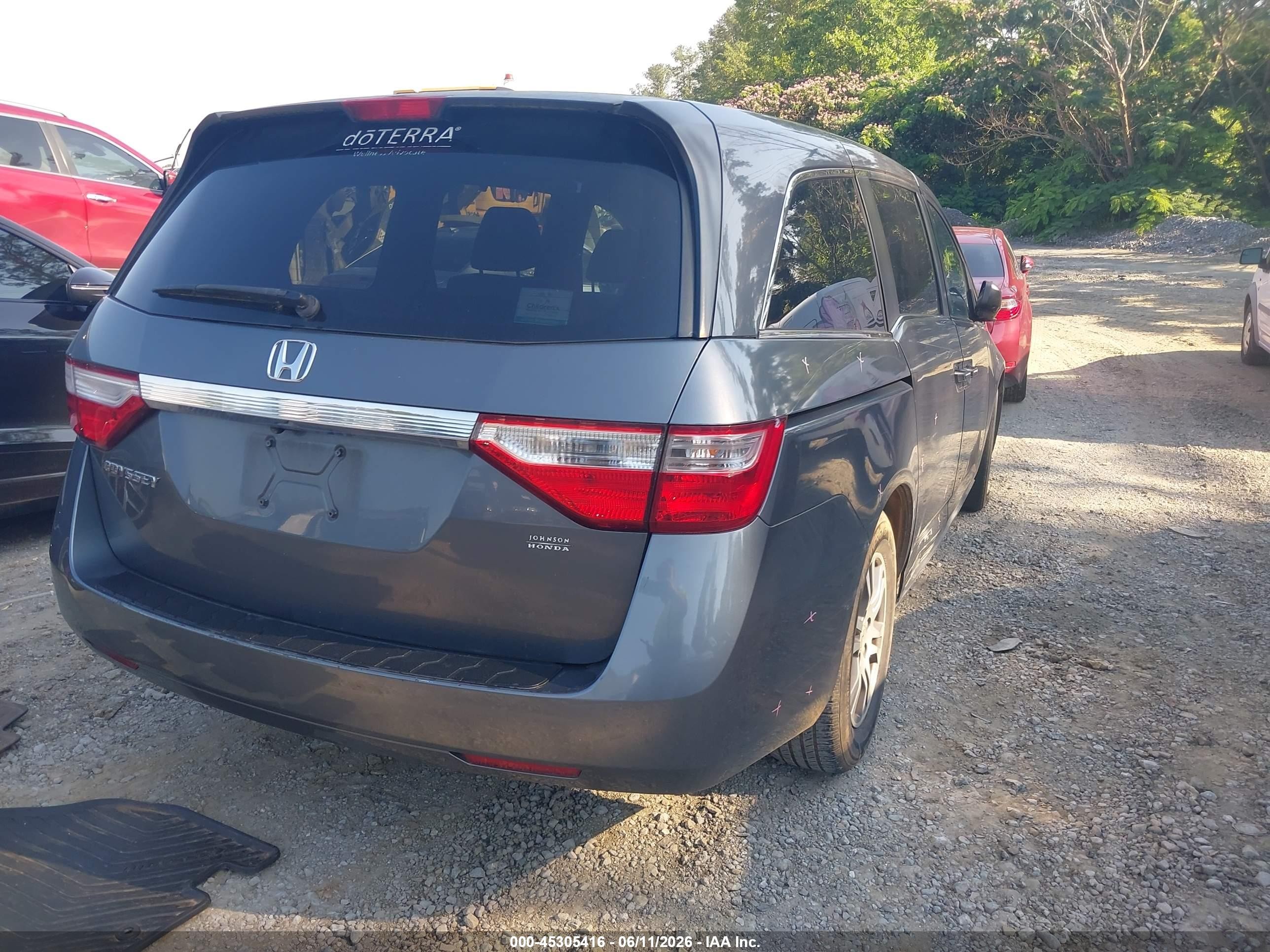 2012 Honda Odyssey Ex-l Серый vin: 5FNRL5H60CB028438