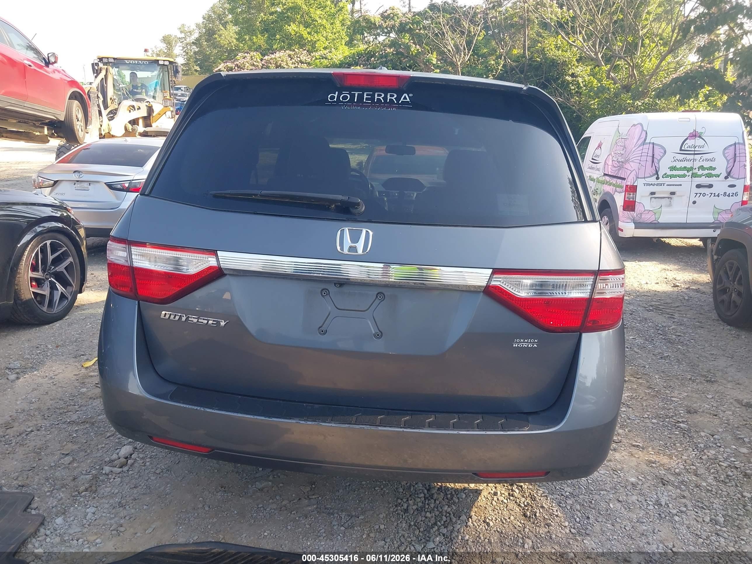 2012 Honda Odyssey Ex-l Серый vin: 5FNRL5H60CB028438