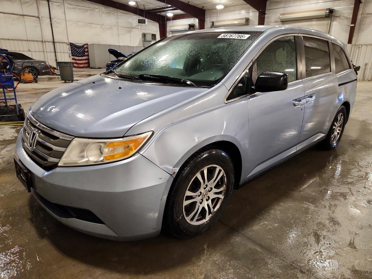 2012 Honda Odyssey Exl Синий vin: 5FNRL5H60CB031209