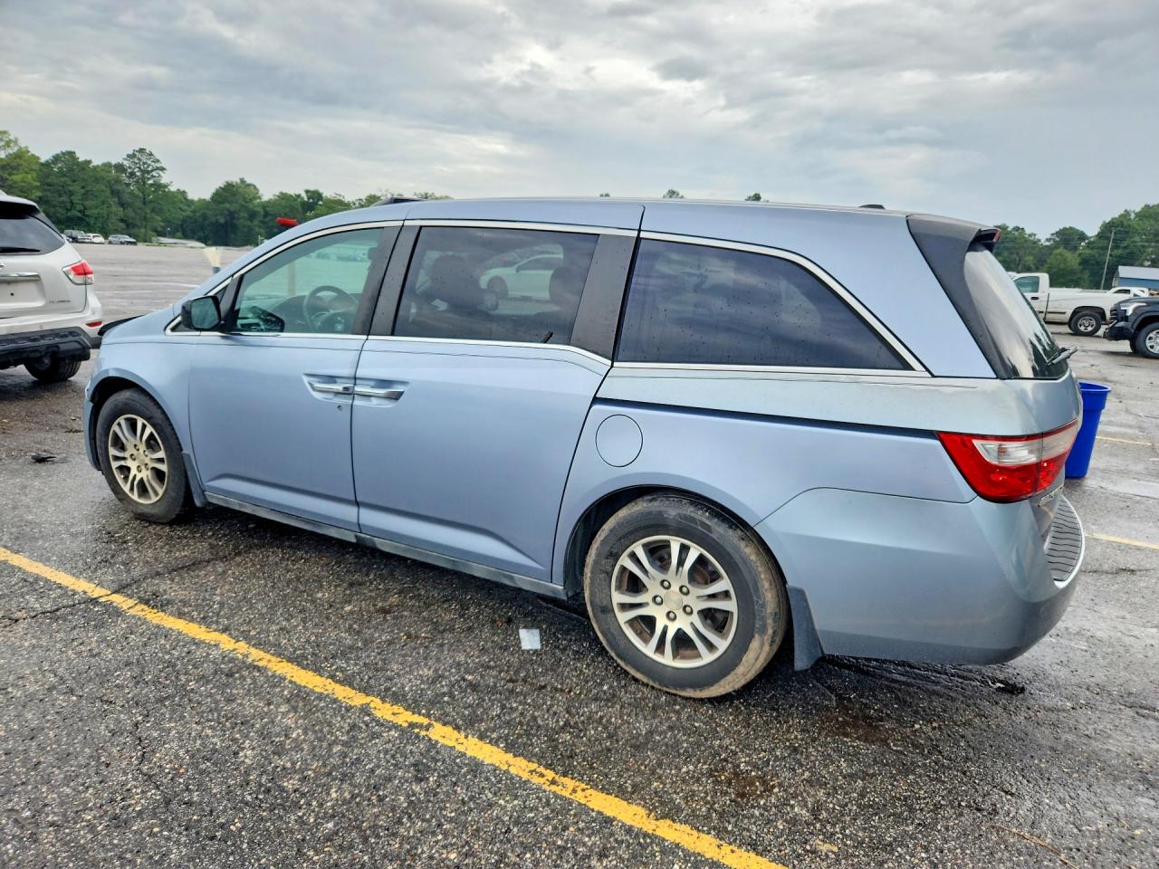 2012 Honda Odyssey Exl Blue vin: 5FNRL5H60CB037205