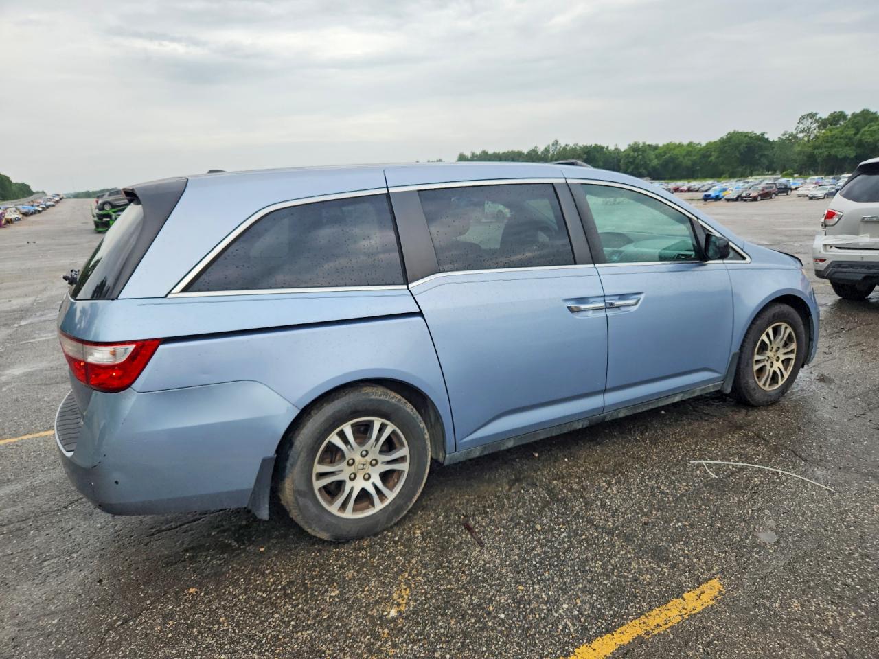 2012 Honda Odyssey Exl Blue vin: 5FNRL5H60CB037205