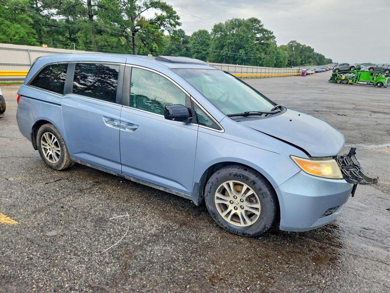 2012 Honda Odyssey Exl Blue vin: 5FNRL5H60CB037205