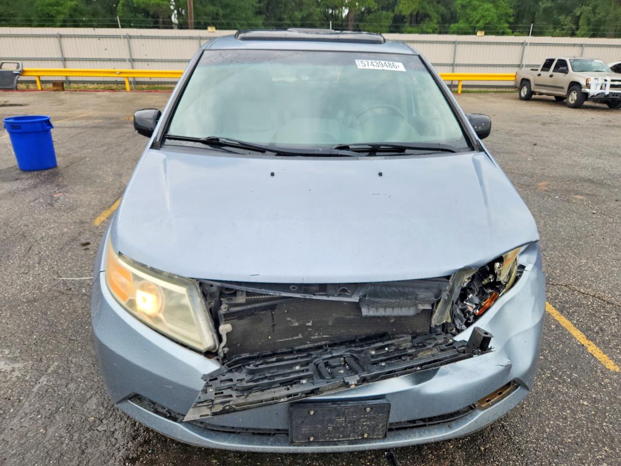 2012 Honda Odyssey Exl Blue vin: 5FNRL5H60CB037205