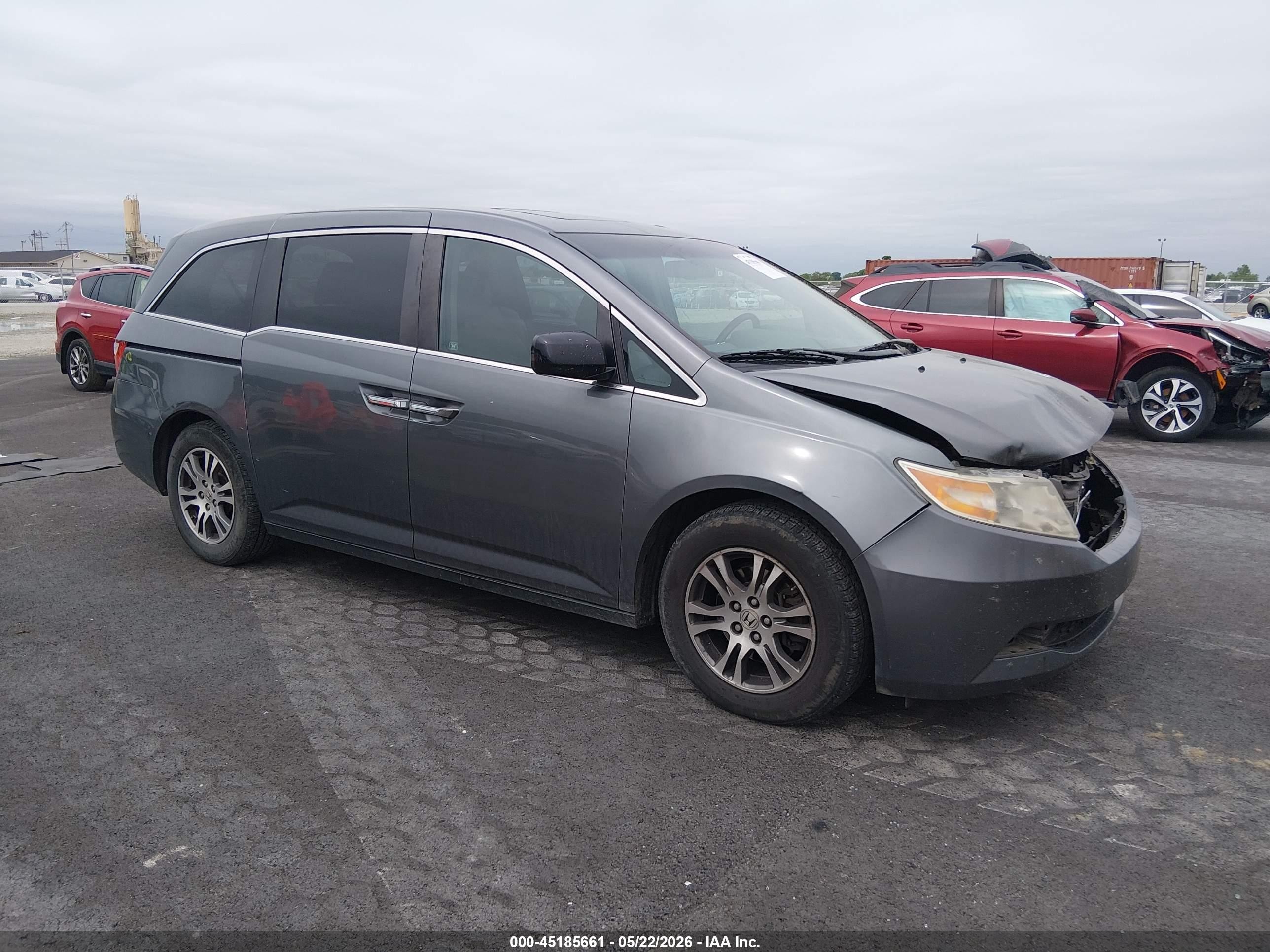 2012 Honda Odyssey Ex-l Gray vin: 5FNRL5H60CB050195