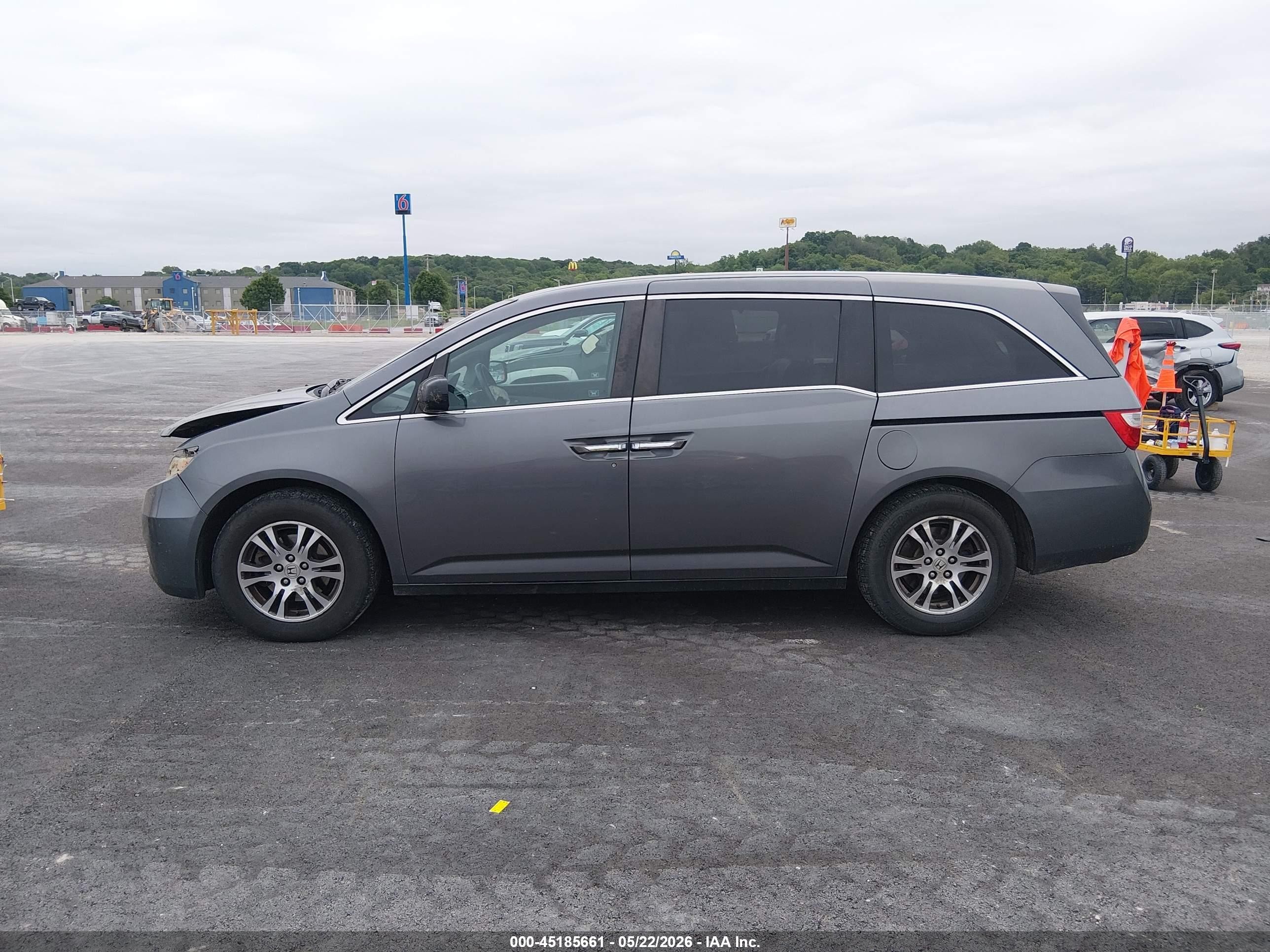 2012 Honda Odyssey Ex-l Gray vin: 5FNRL5H60CB050195