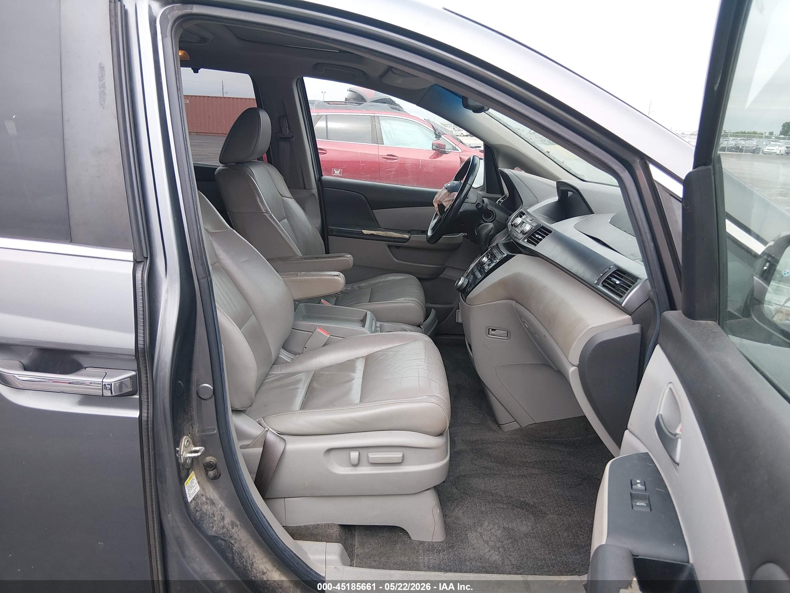 2012 Honda Odyssey Ex-l Gray vin: 5FNRL5H60CB050195