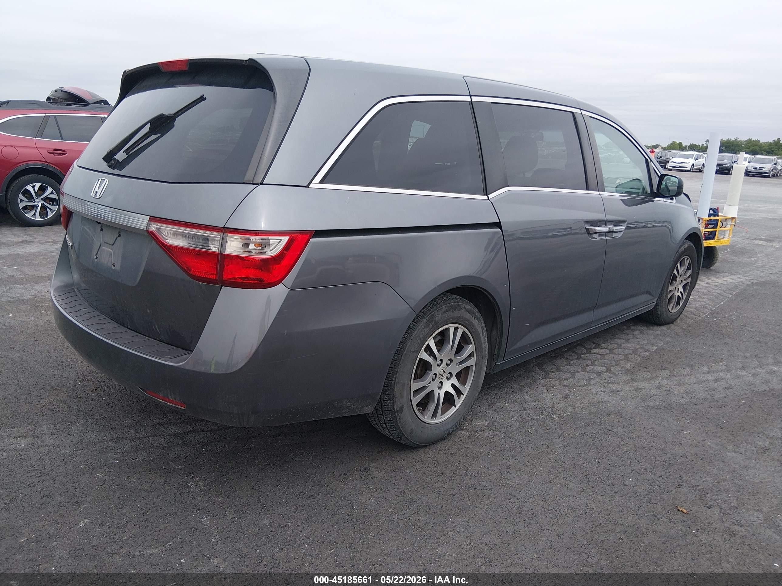 2012 Honda Odyssey Ex-l Gray vin: 5FNRL5H60CB050195
