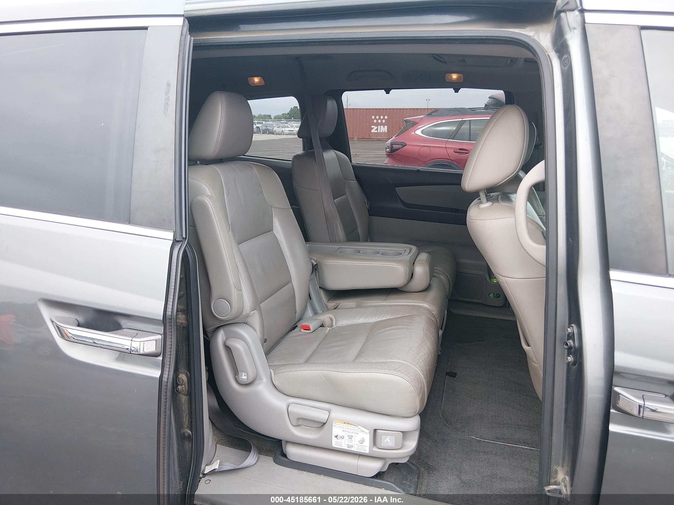2012 Honda Odyssey Ex-l Gray vin: 5FNRL5H60CB050195