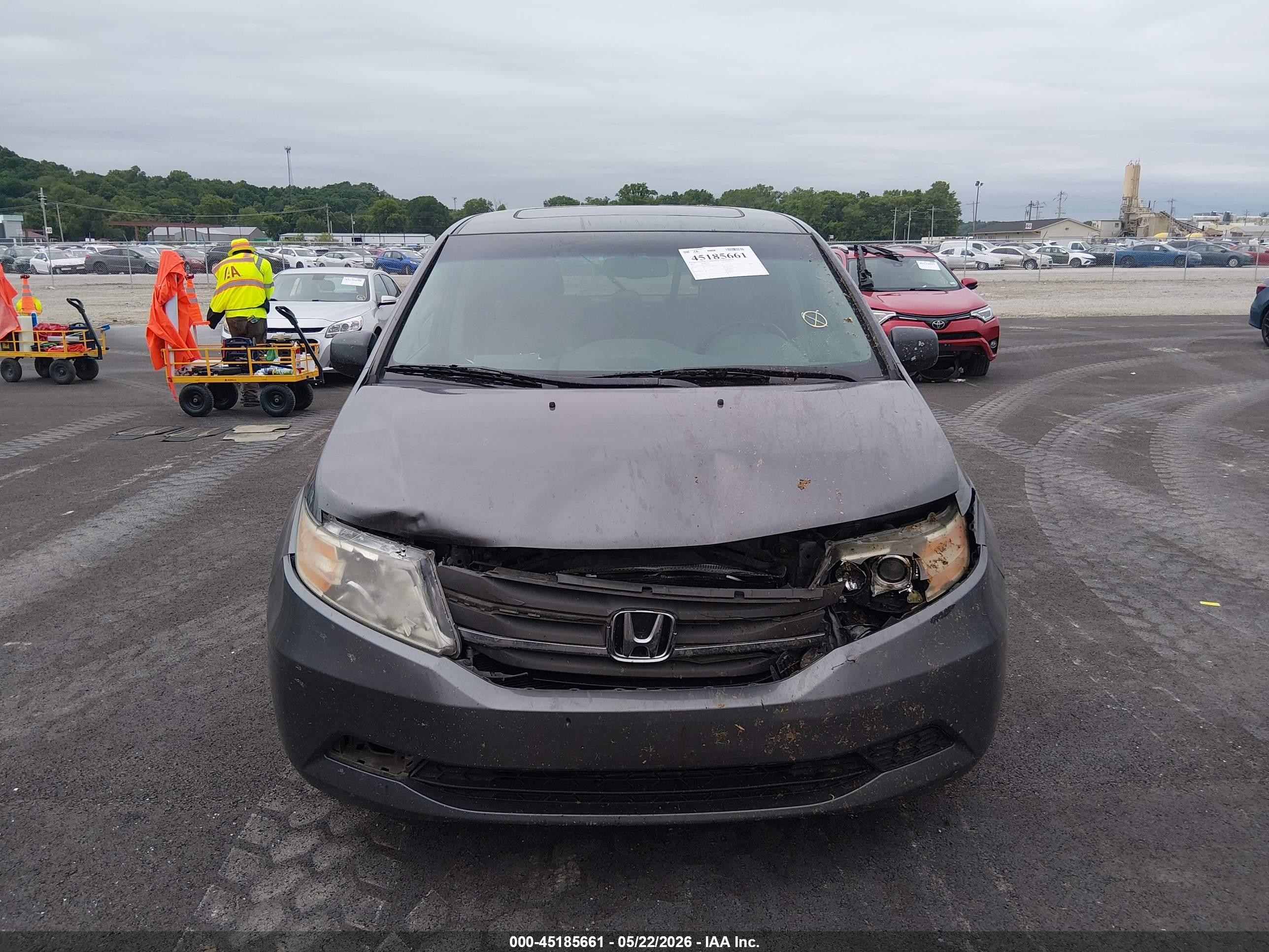 2012 Honda Odyssey Ex-l Gray vin: 5FNRL5H60CB050195