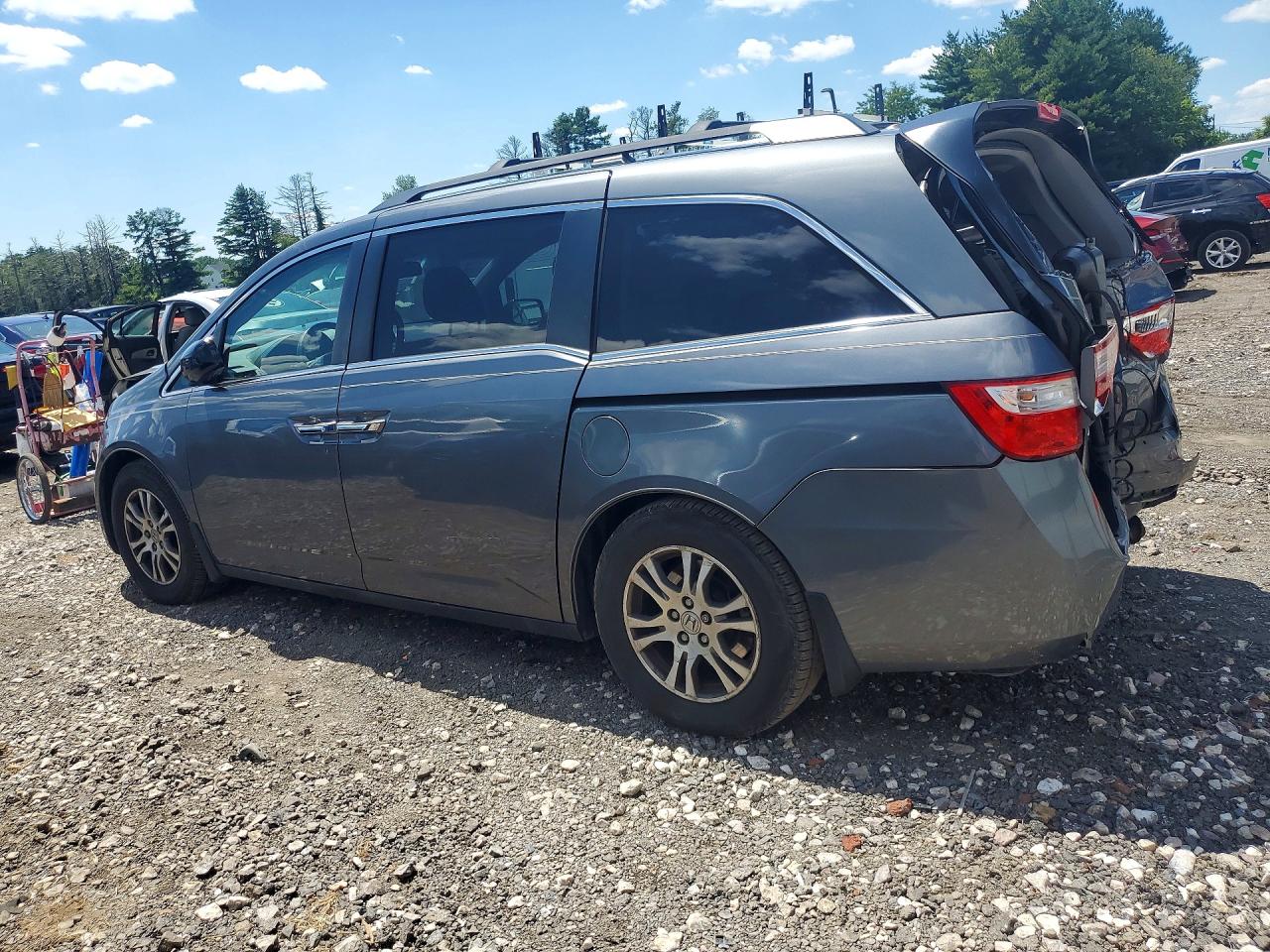 2012 Honda Odyssey Exl Gray vin: 5FNRL5H60CB051119
