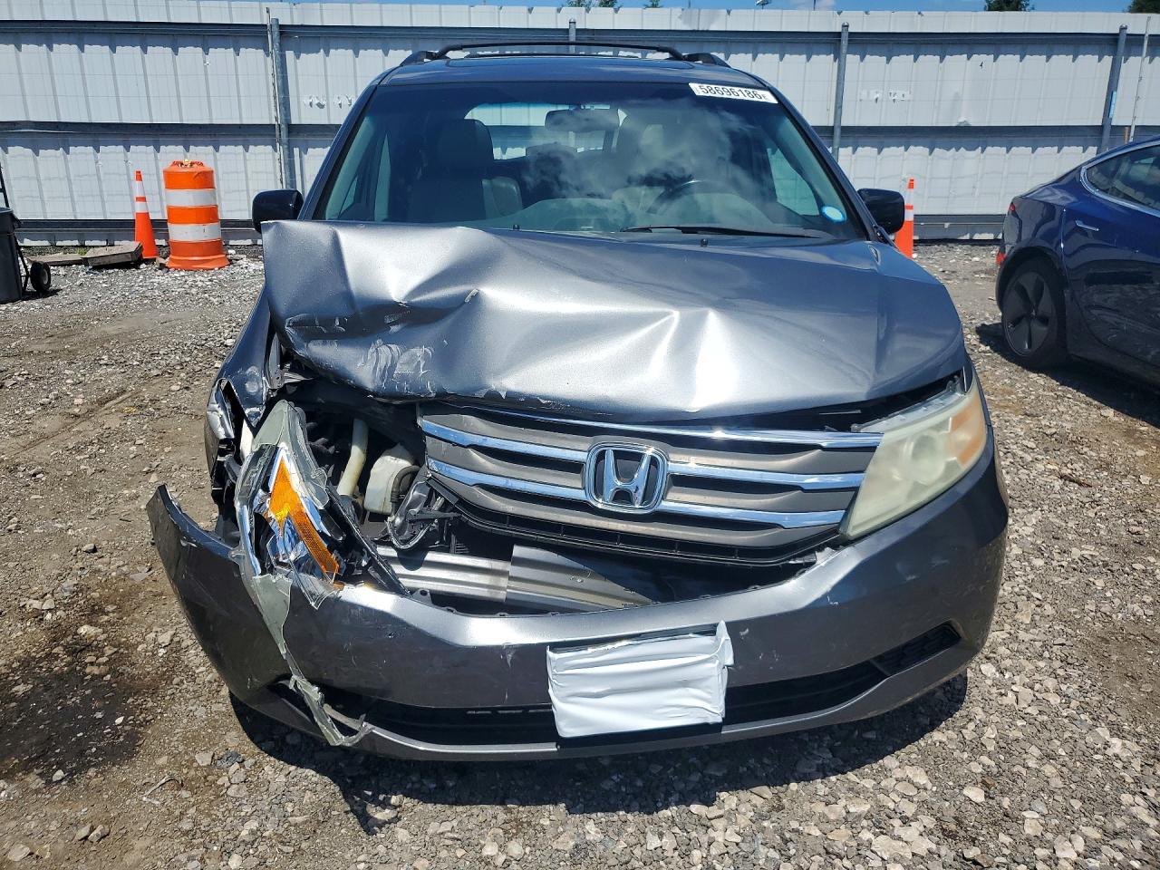 2012 Honda Odyssey Exl Gray vin: 5FNRL5H60CB051119