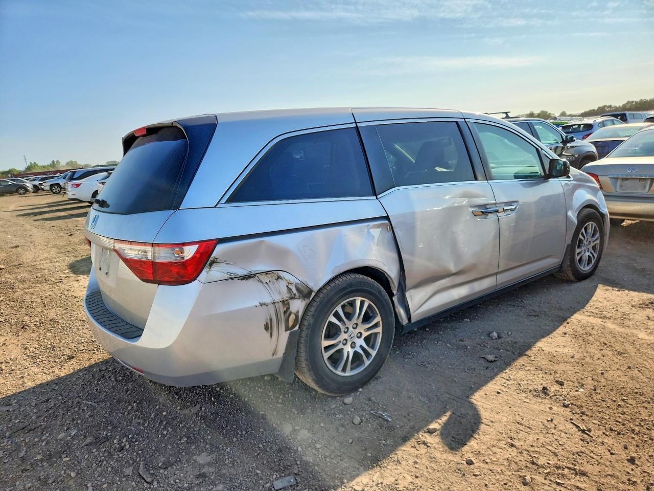 2012 Honda Odyssey Exl Silver vin: 5FNRL5H60CB056904
