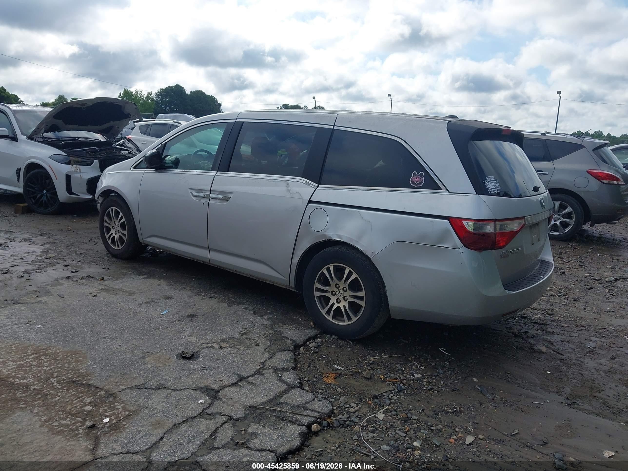 2012 Honda Odyssey Ex-l Серебряный vin: 5FNRL5H60CB063786