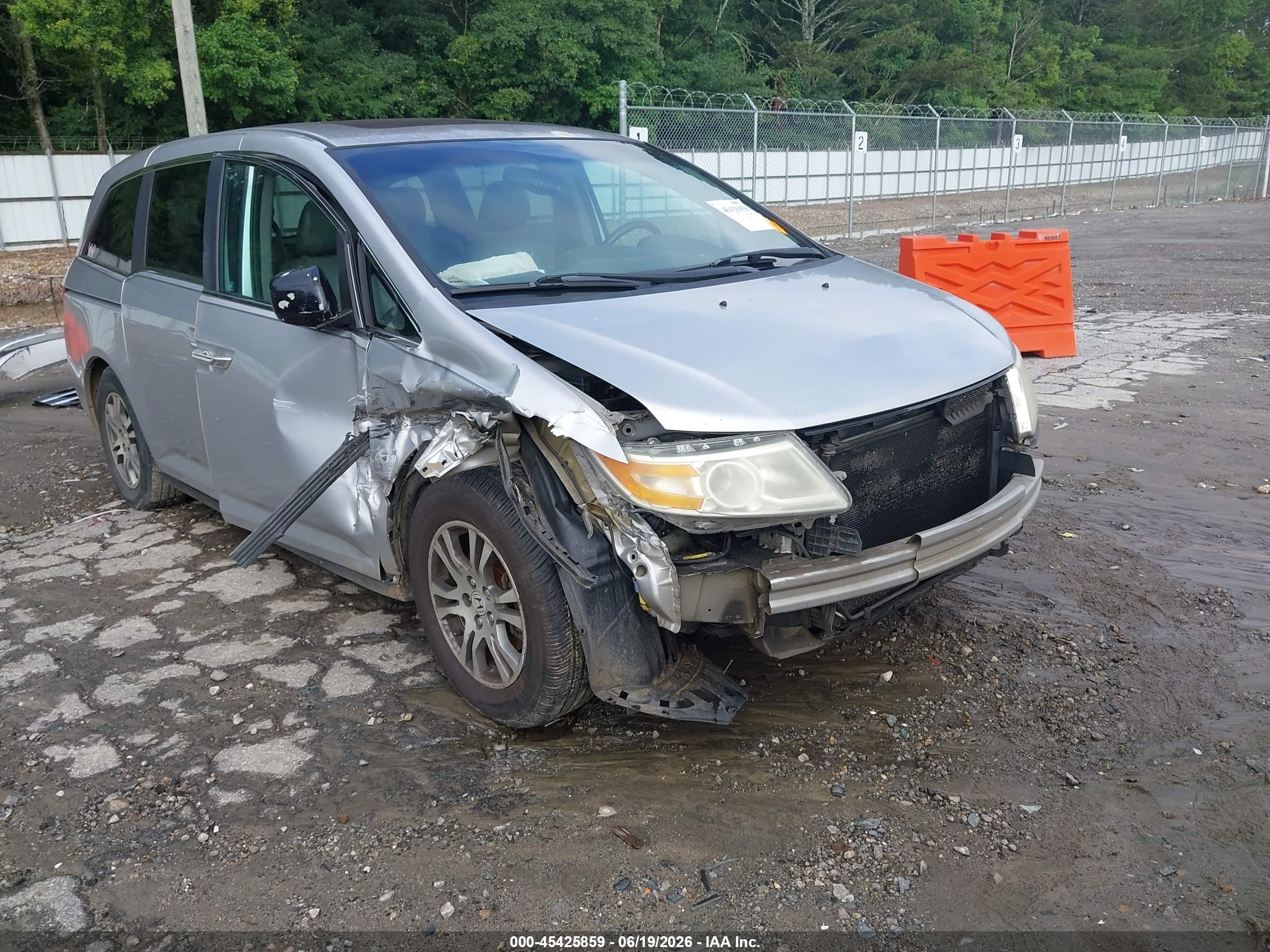 2012 Honda Odyssey Ex-l Серебряный vin: 5FNRL5H60CB063786