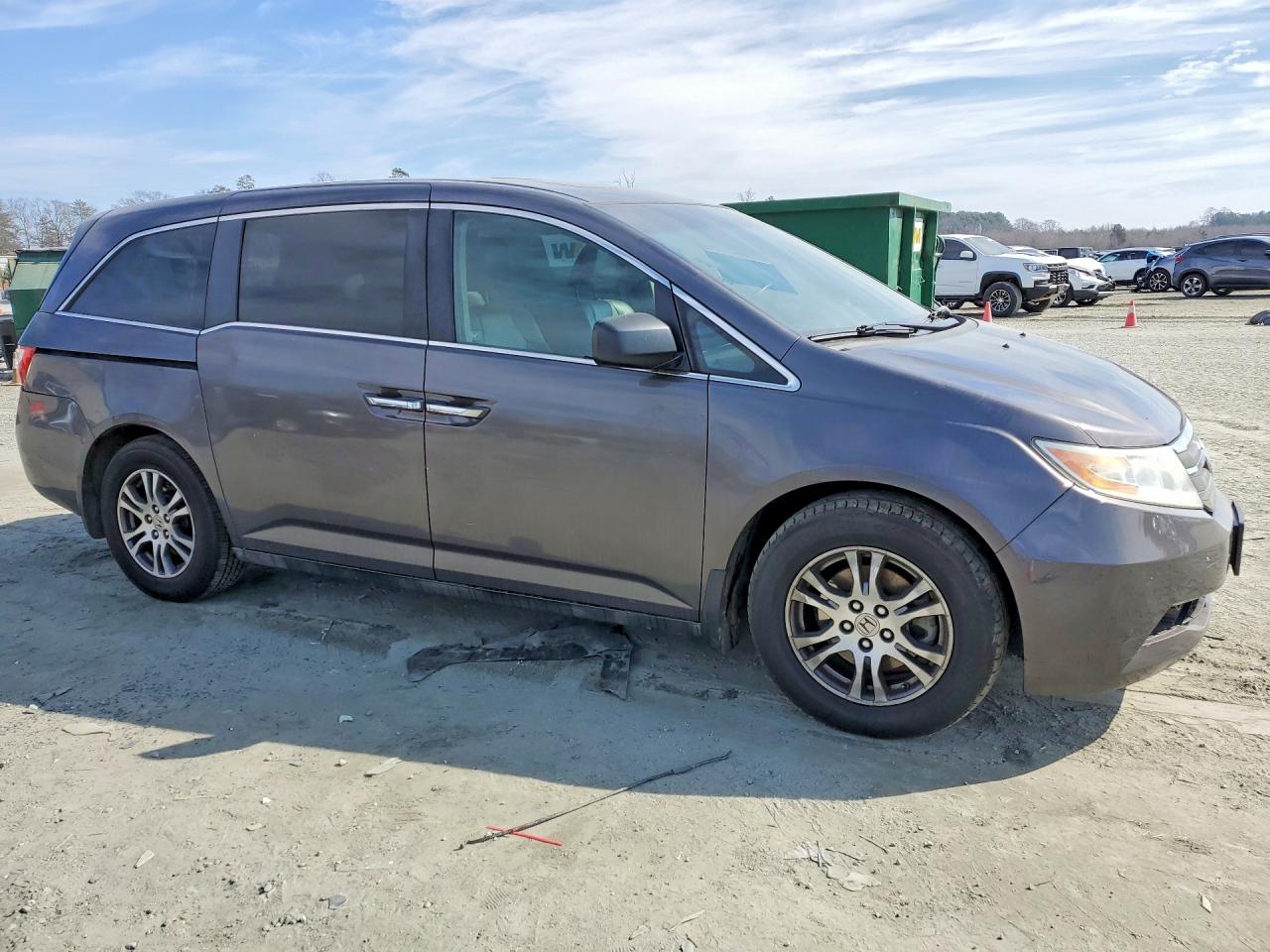 2012 Honda Odyssey Exl Charcoal vin: 5FNRL5H60CB064890