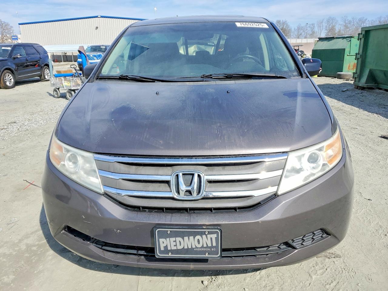 2012 Honda Odyssey Exl Charcoal vin: 5FNRL5H60CB064890