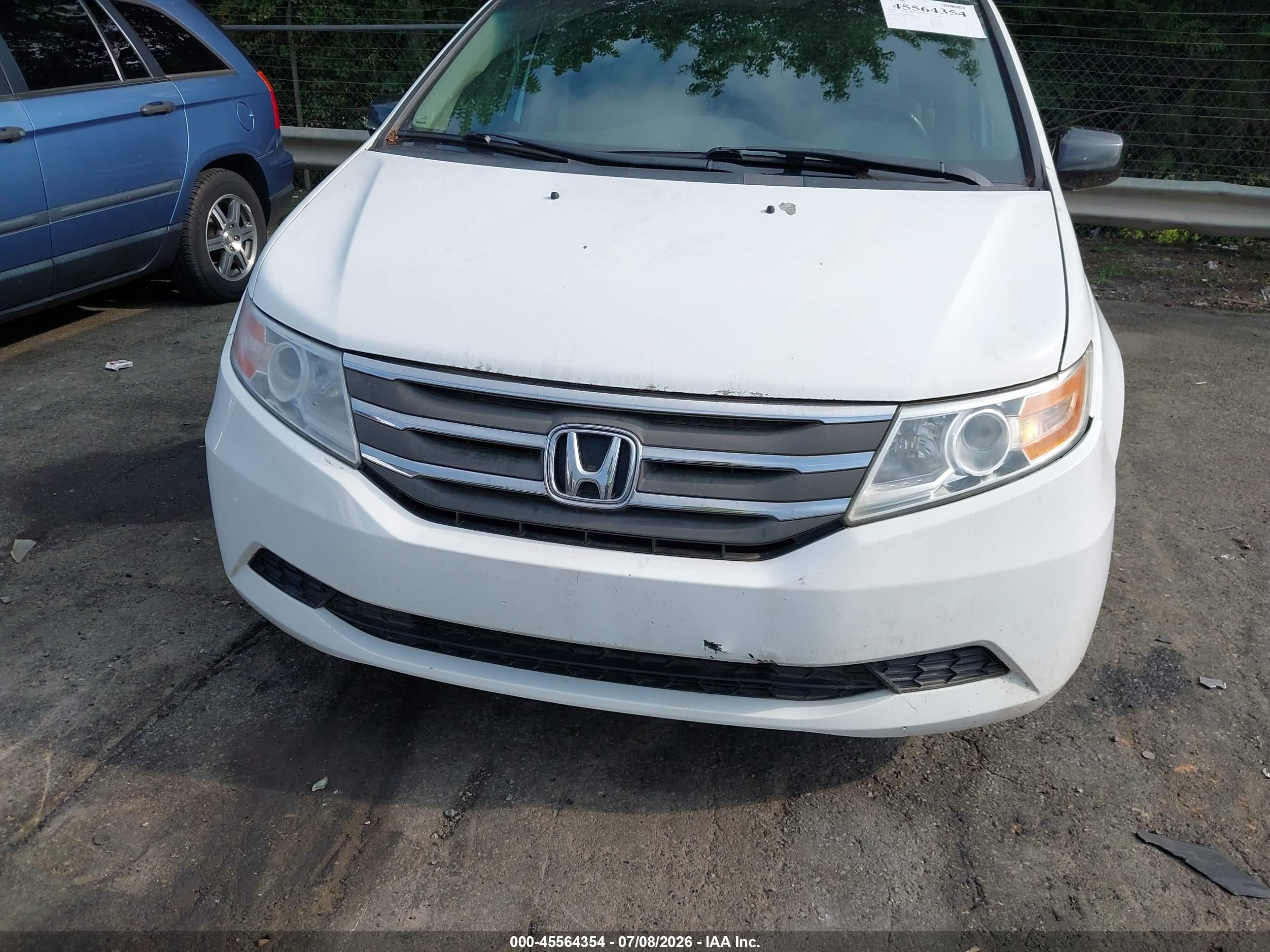 2012 Honda Odyssey Ex-l White vin: 5FNRL5H60CB074805