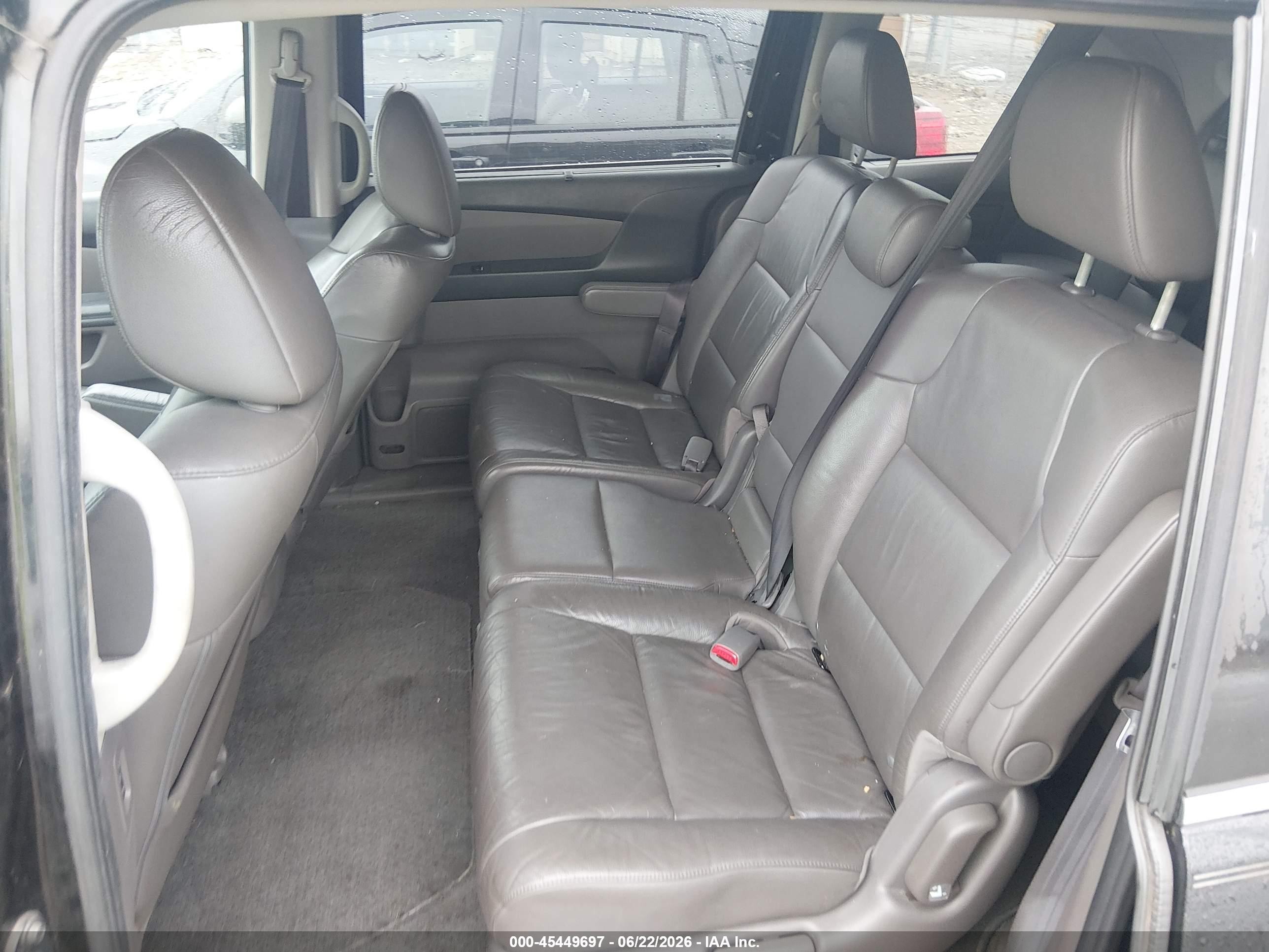 2012 Honda Odyssey Ex-l Черный vin: 5FNRL5H60CB075842