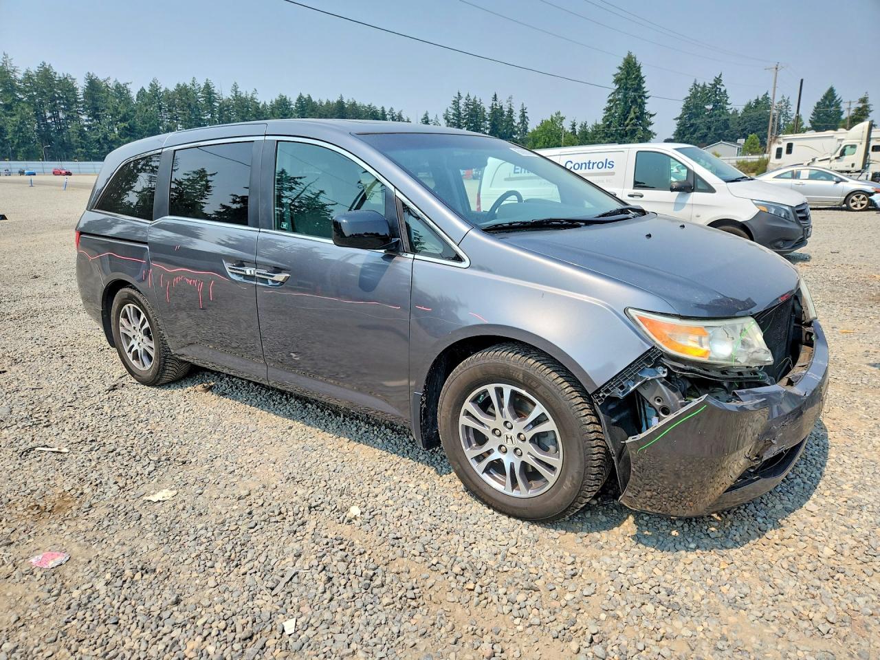 2012 Honda Odyssey Exl Серый vin: 5FNRL5H60CB080765