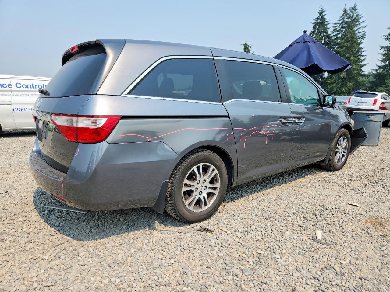 2012 Honda Odyssey Exl Серый vin: 5FNRL5H60CB080765