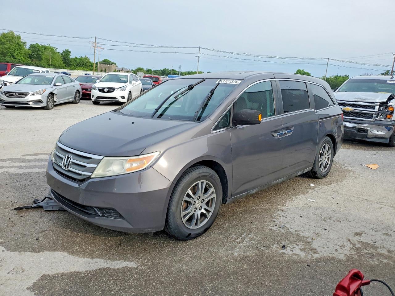 2012 Honda Odyssey Exl Gray vin: 5FNRL5H60CB082970