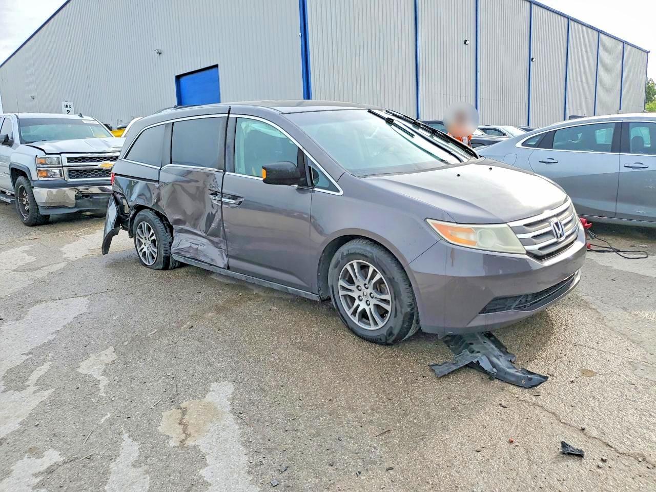 2012 Honda Odyssey Exl Gray vin: 5FNRL5H60CB082970