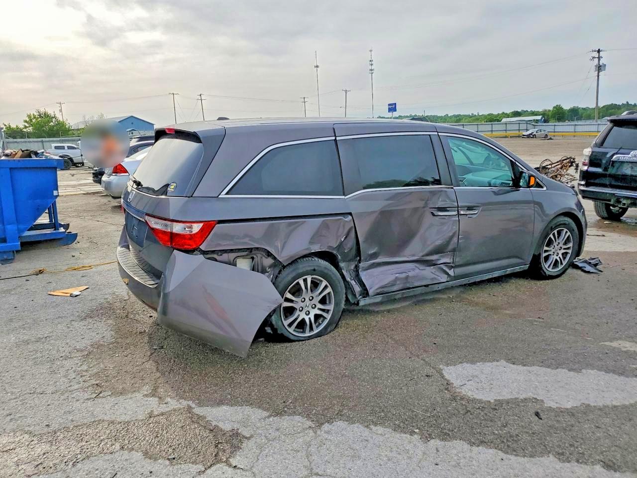 2012 Honda Odyssey Exl Gray vin: 5FNRL5H60CB082970