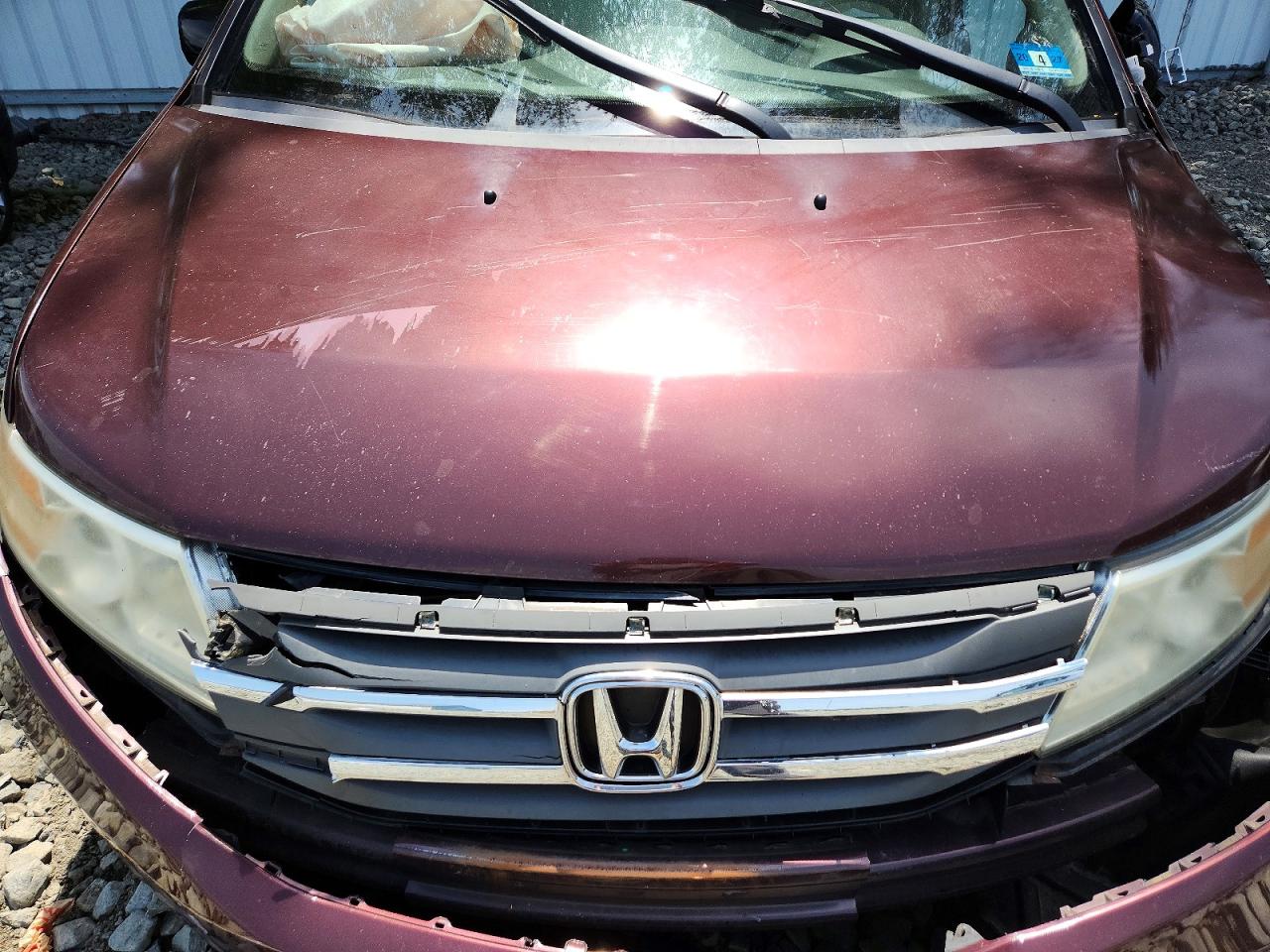 2012 Honda Odyssey Exl Burgundy vin: 5FNRL5H60CB083052