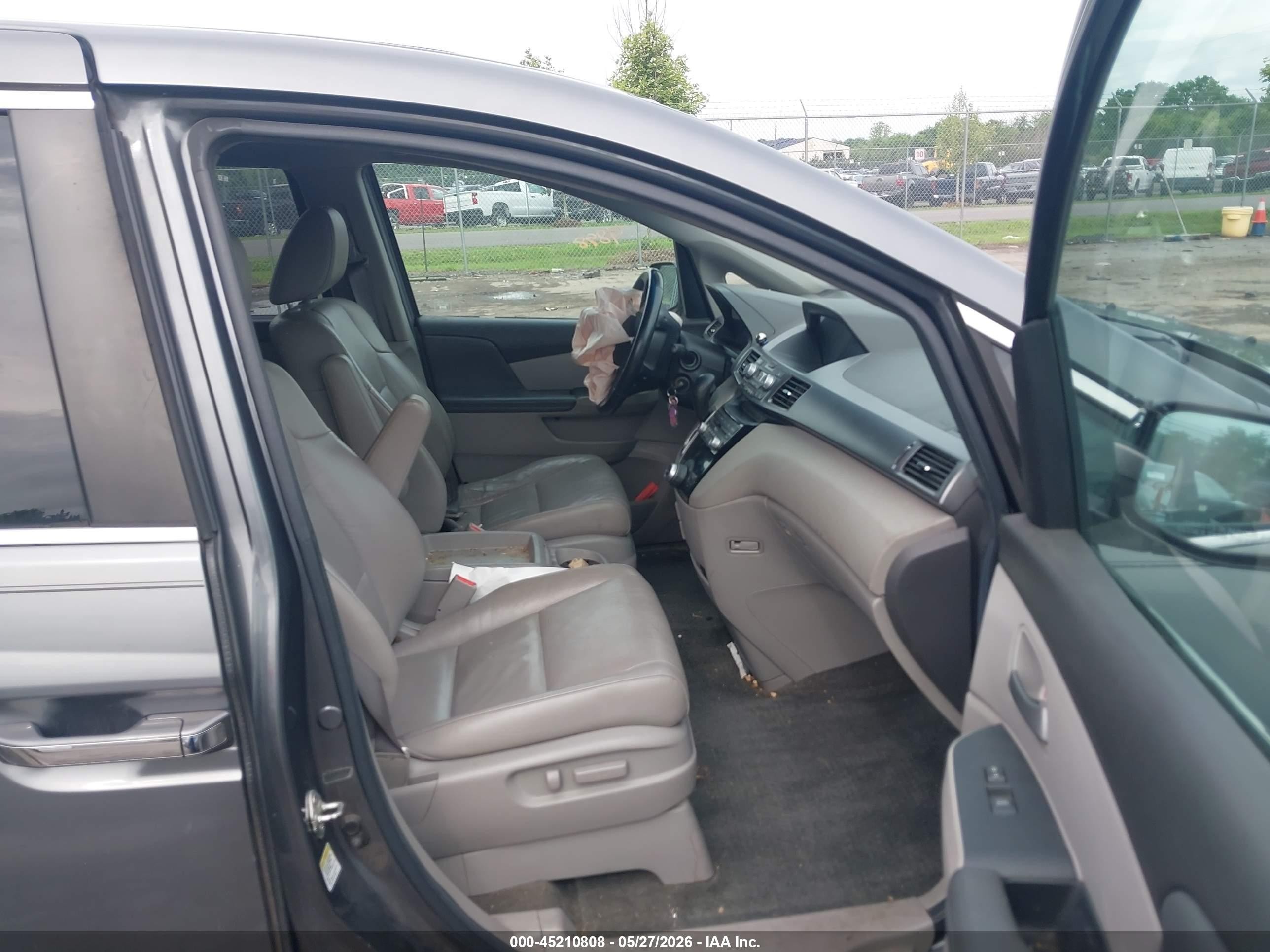 2012 Honda Odyssey Ex-l Gray vin: 5FNRL5H60CB084234