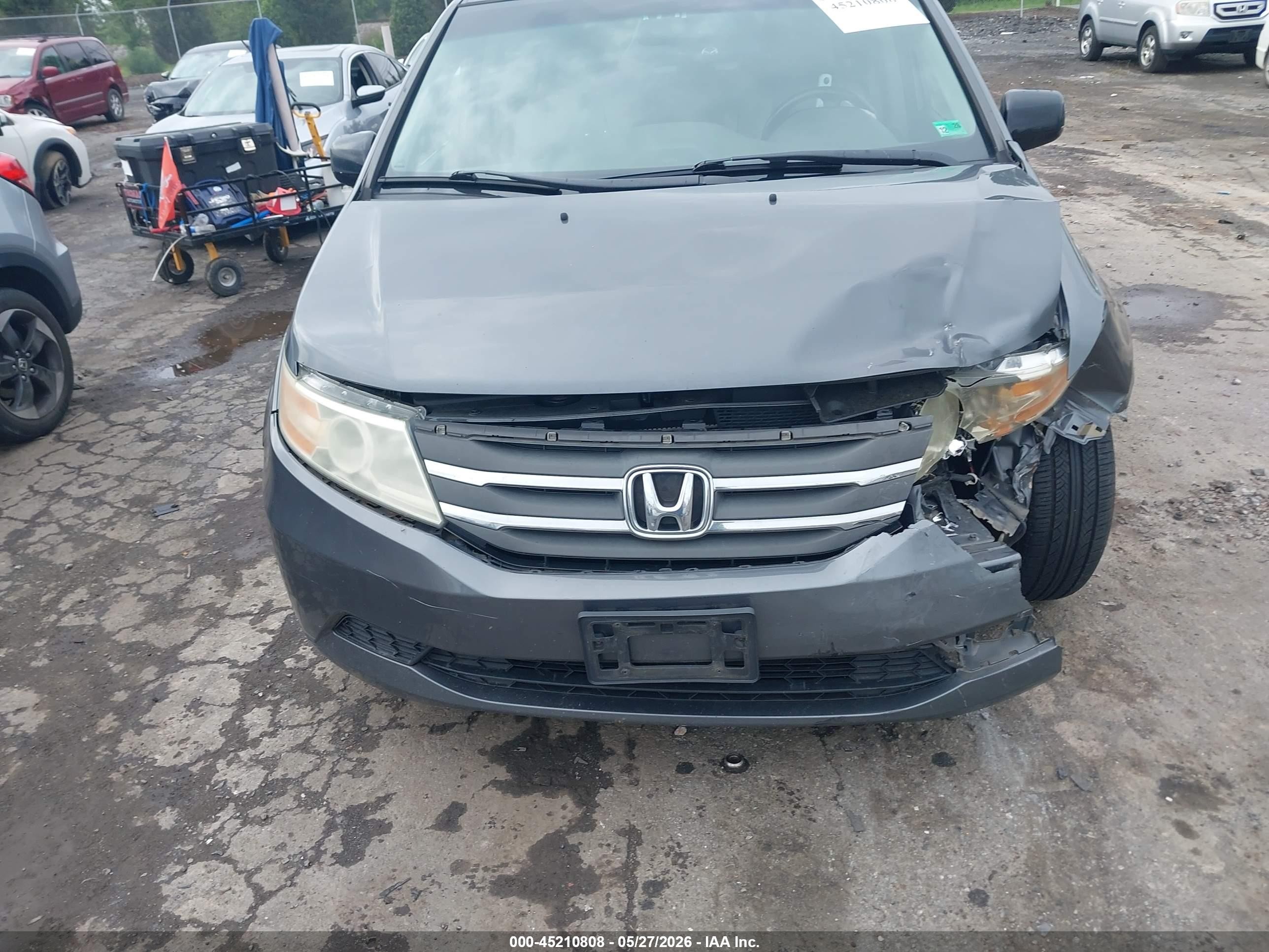 2012 Honda Odyssey Ex-l Gray vin: 5FNRL5H60CB084234