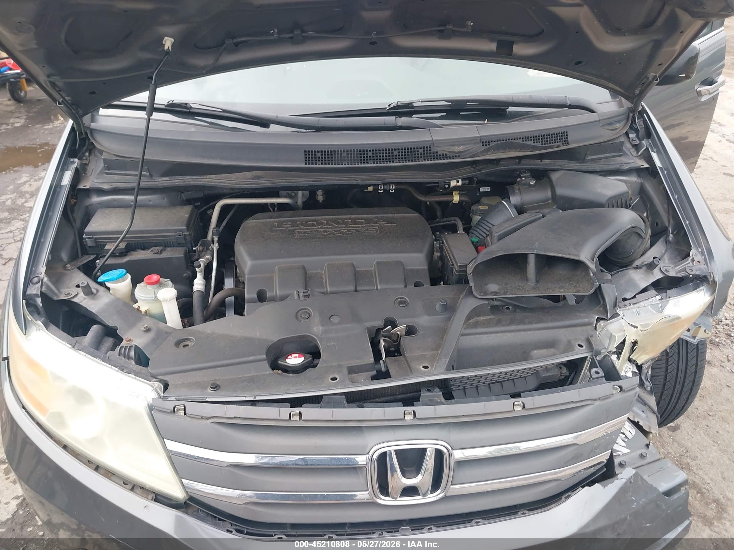 2012 Honda Odyssey Ex-l Gray vin: 5FNRL5H60CB084234