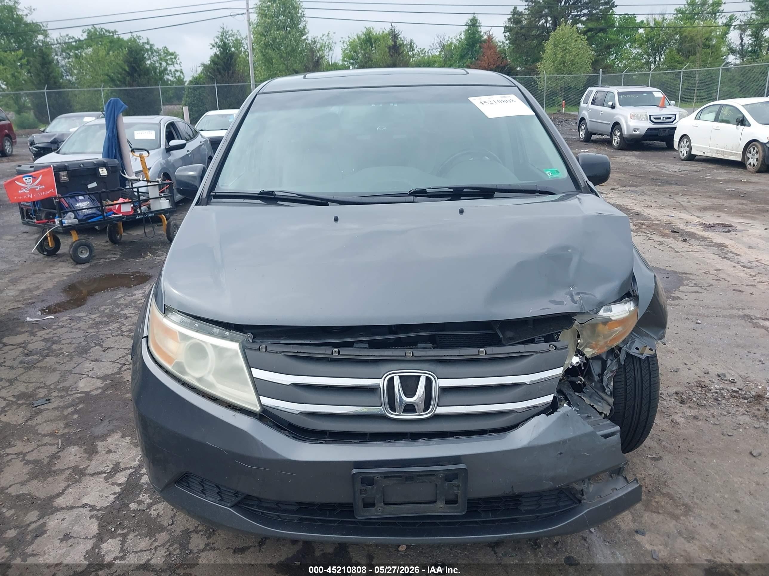 2012 Honda Odyssey Ex-l Gray vin: 5FNRL5H60CB084234