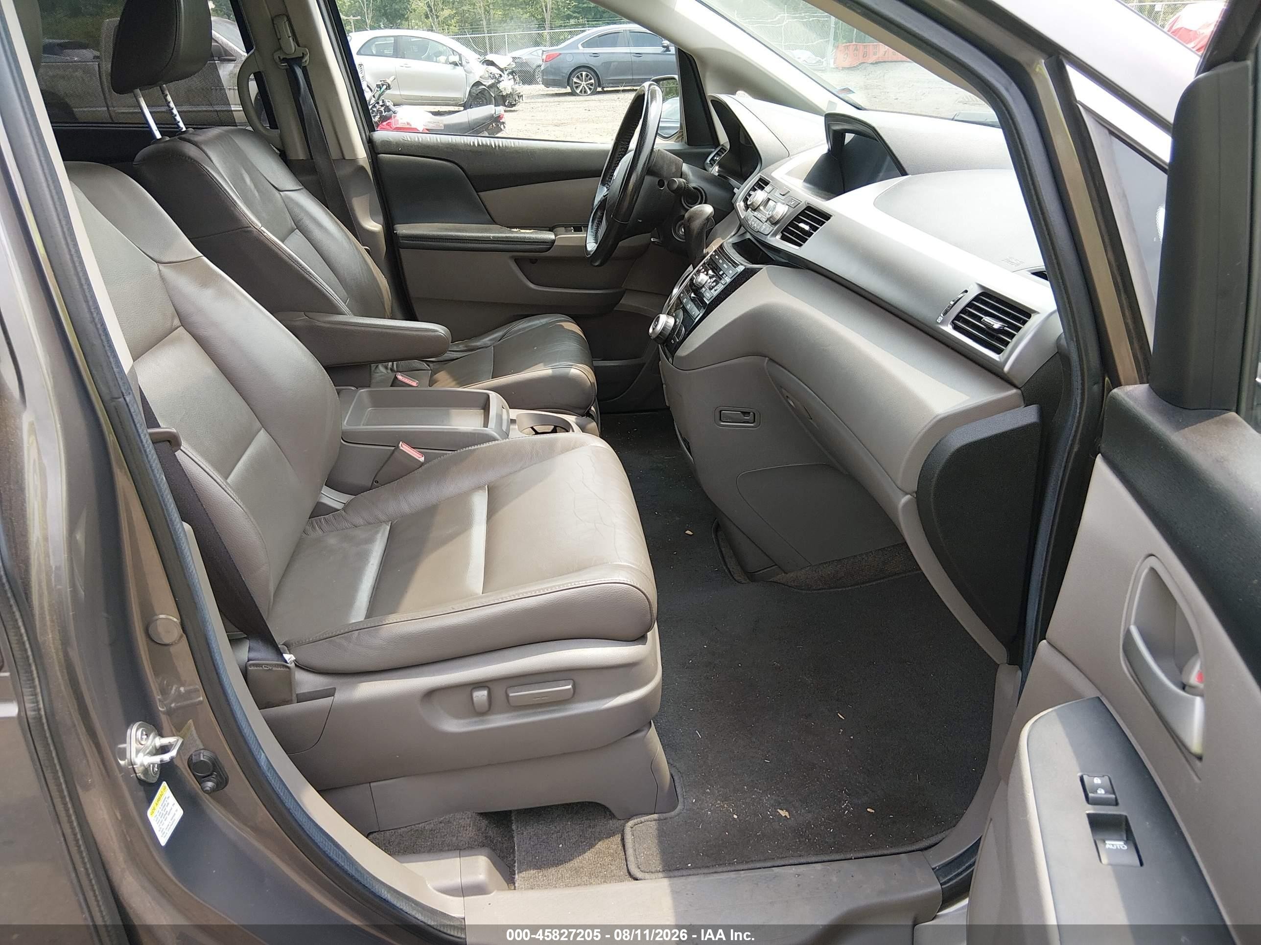 2012 Honda Odyssey Ex-l Gray vin: 5FNRL5H60CB092804