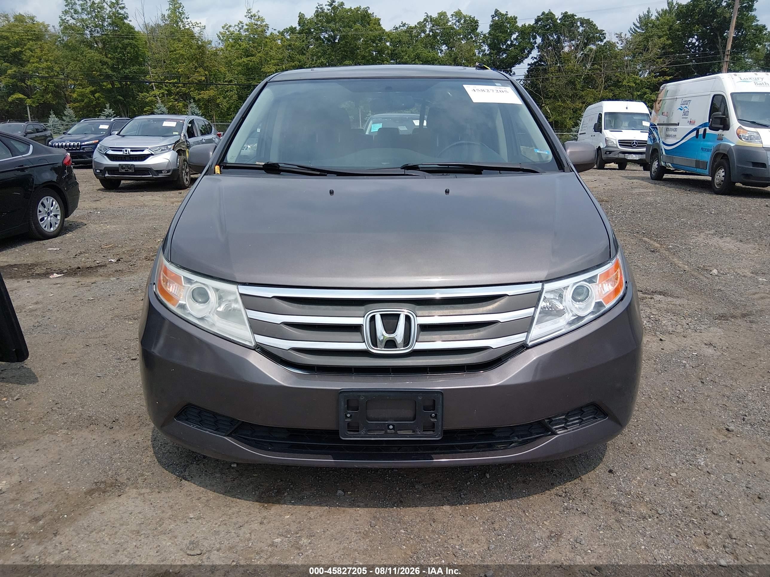 2012 Honda Odyssey Ex-l Gray vin: 5FNRL5H60CB092804