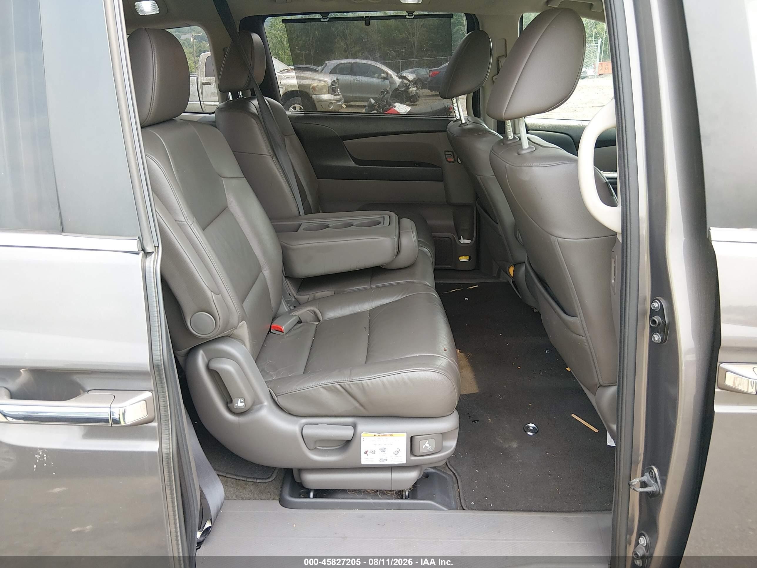 2012 Honda Odyssey Ex-l Gray vin: 5FNRL5H60CB092804