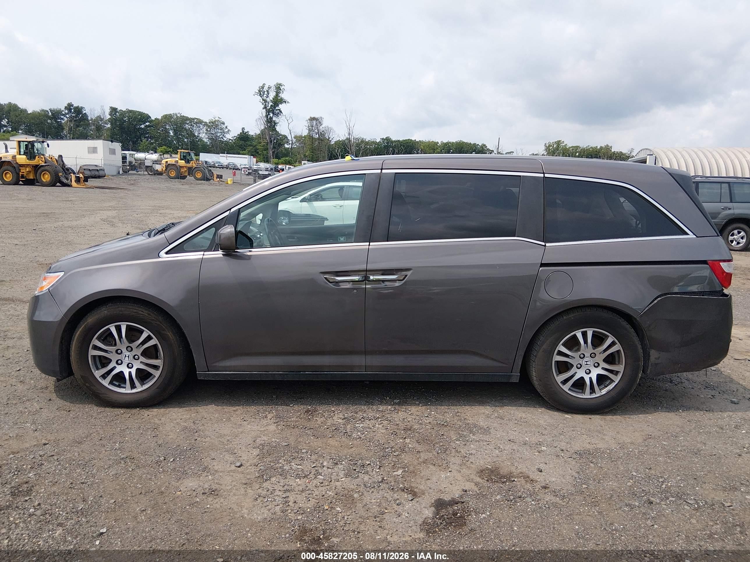 2012 Honda Odyssey Ex-l Gray vin: 5FNRL5H60CB092804