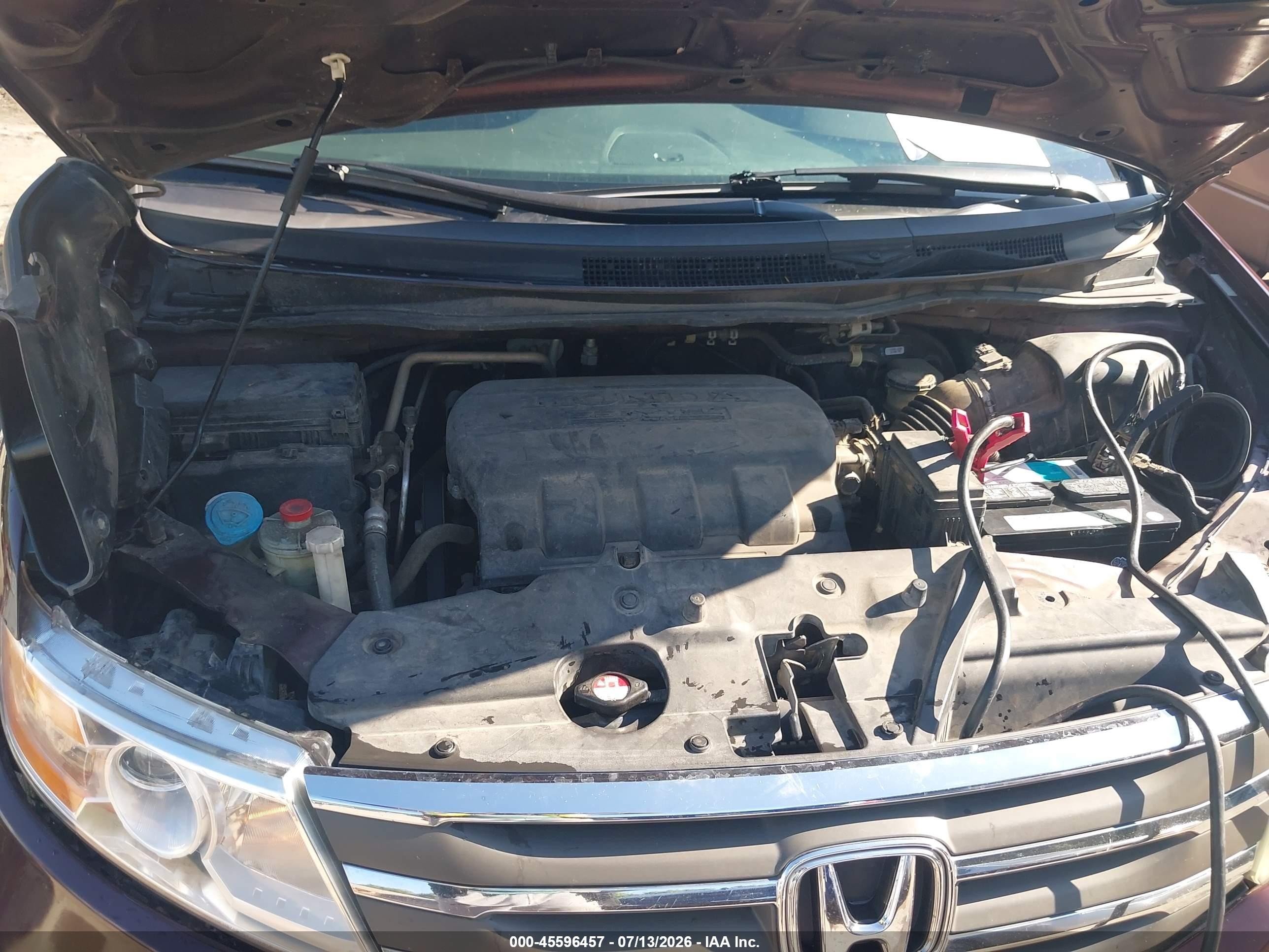 2012 Honda Odyssey Ex-l Burgundy vin: 5FNRL5H60CB096674