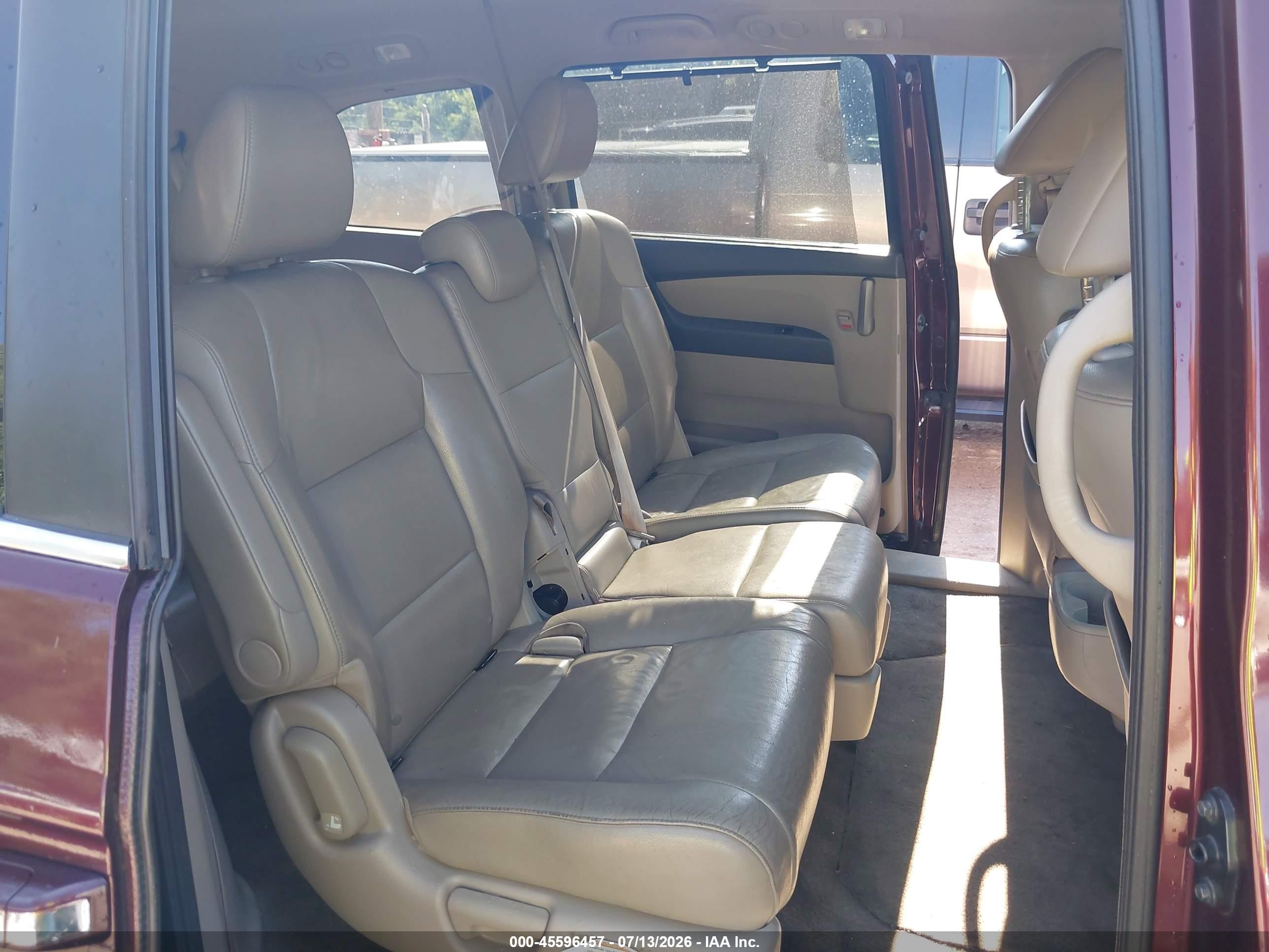 2012 Honda Odyssey Ex-l Burgundy vin: 5FNRL5H60CB096674