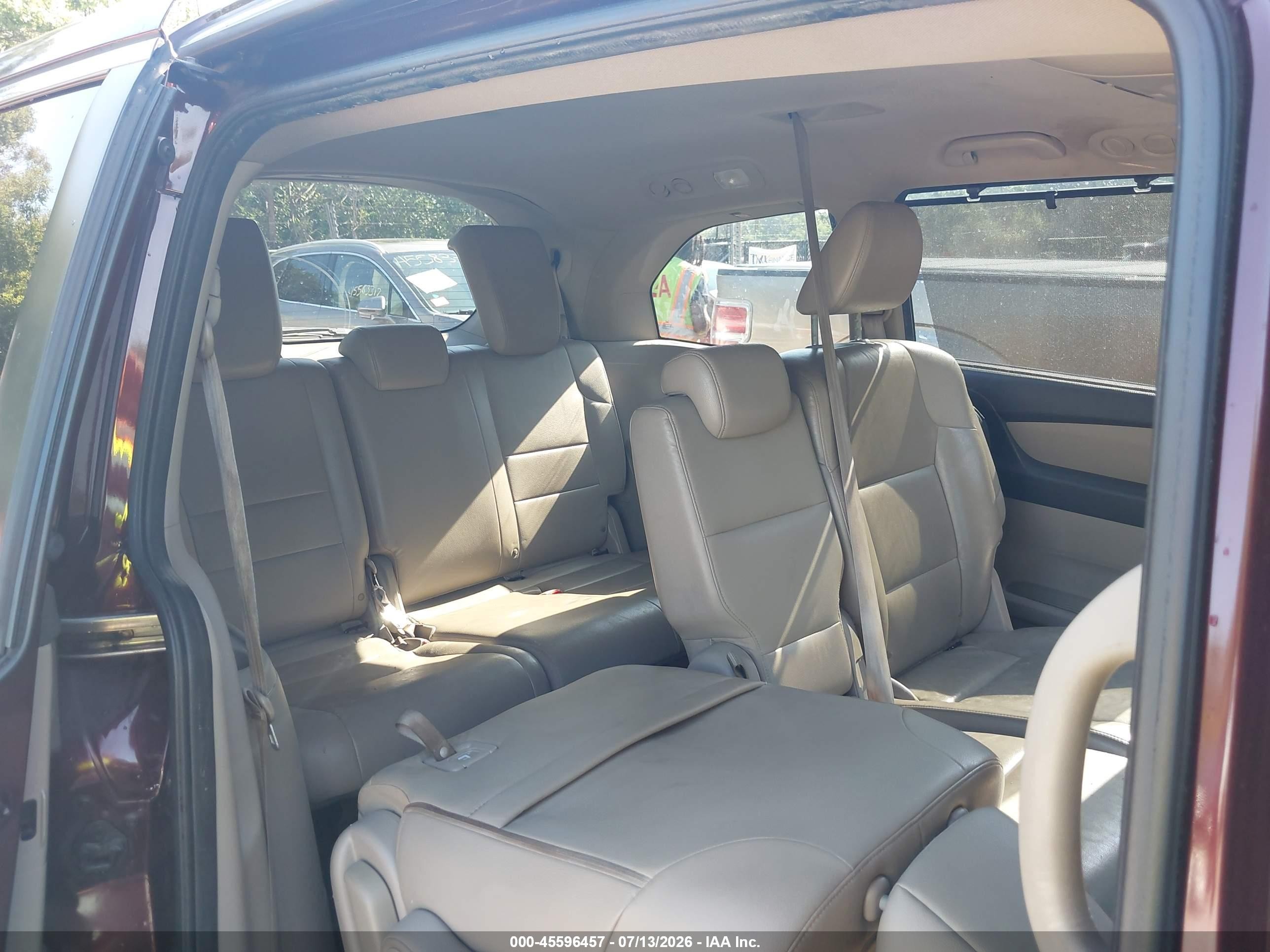 2012 Honda Odyssey Ex-l Burgundy vin: 5FNRL5H60CB096674