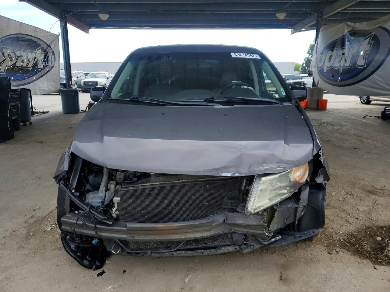 2012 Honda Odyssey Exl Gray vin: 5FNRL5H60CB100397