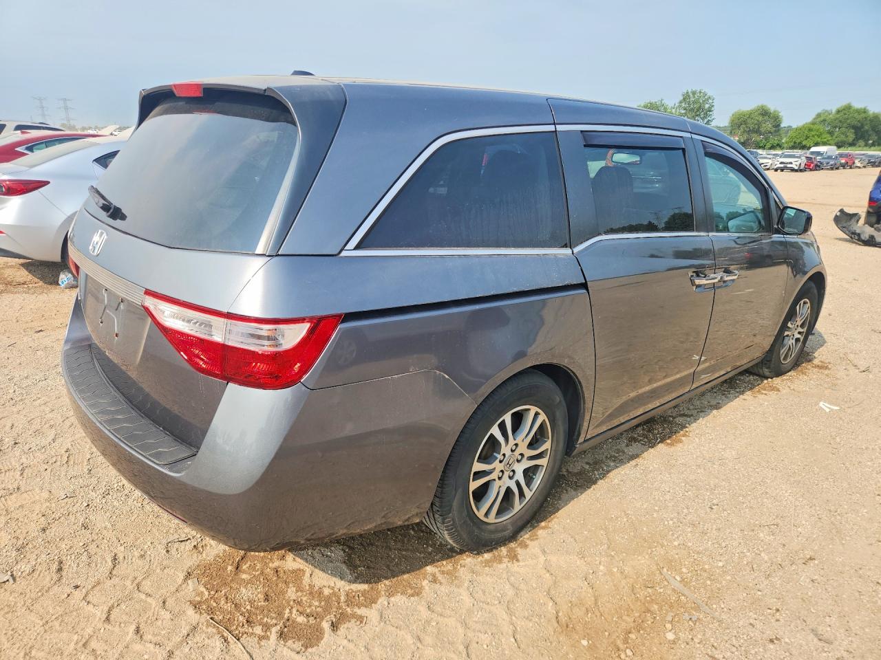 2012 Honda Odyssey Exl Gray vin: 5FNRL5H60CB101534