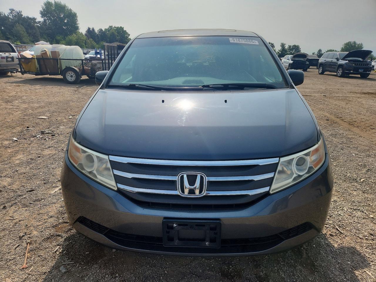 2012 Honda Odyssey Exl Gray vin: 5FNRL5H60CB101534