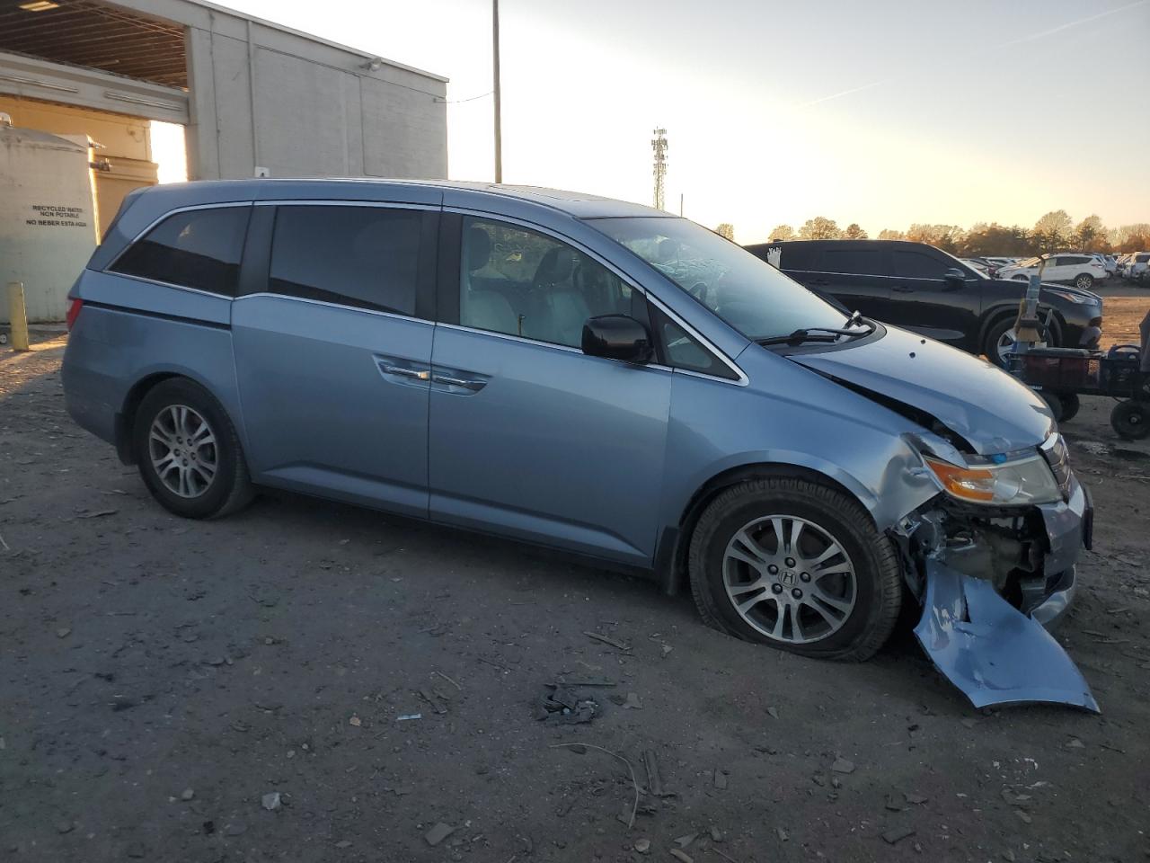 2012 Honda Odyssey Exl Silver vin: 5FNRL5H60CB105910
