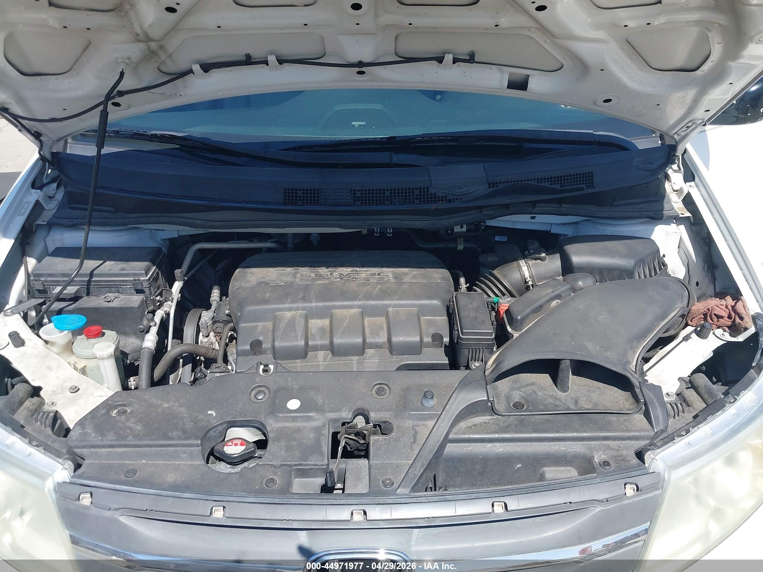 2012 Honda Odyssey Ex-l White vin: 5FNRL5H60CB111089