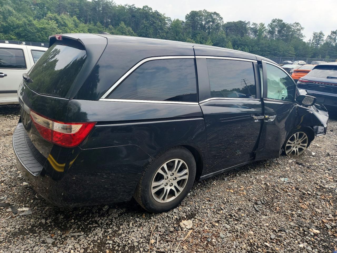 2012 Honda Odyssey Exl Black vin: 5FNRL5H60CB119967