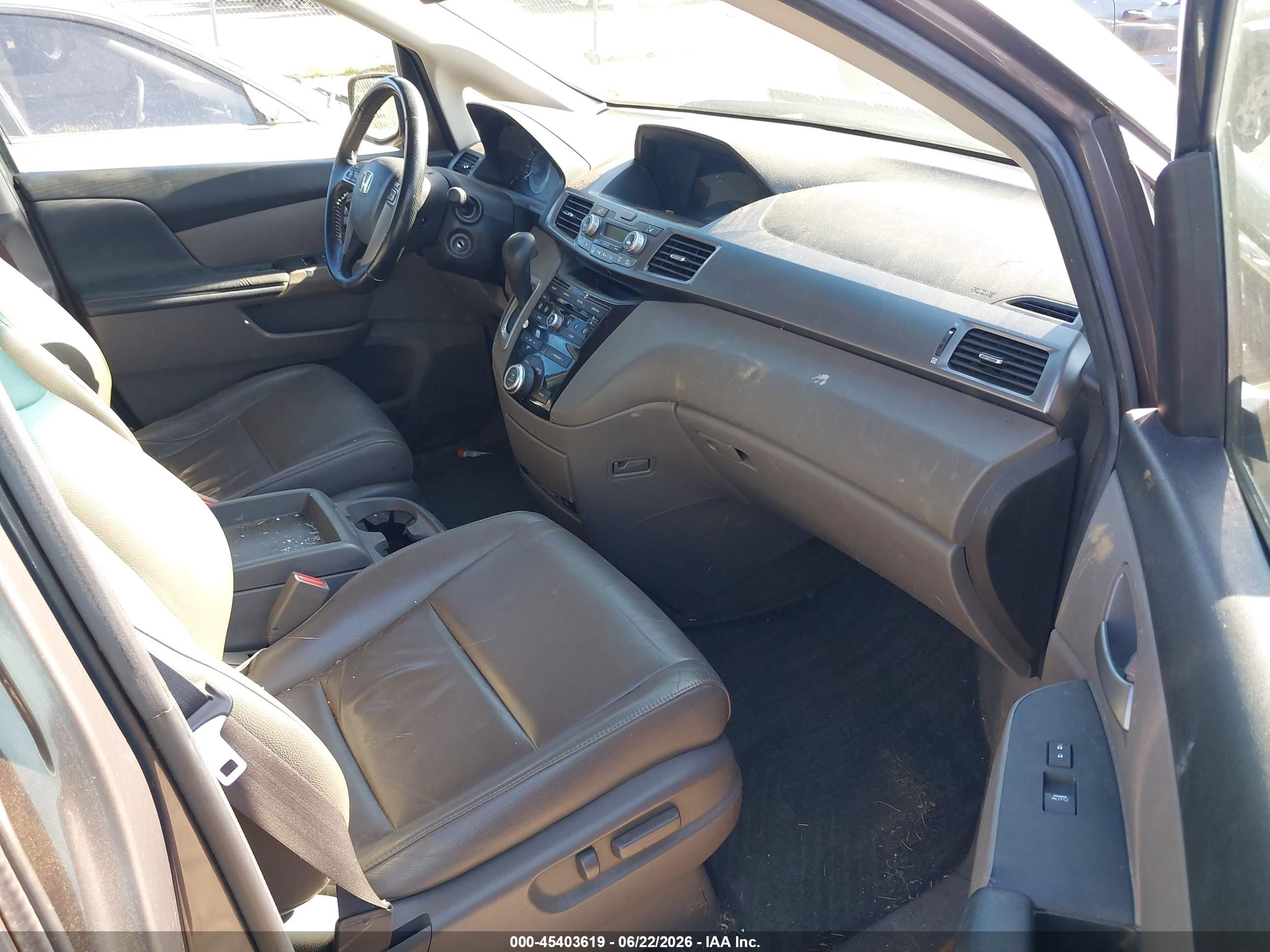 2012 Honda Odyssey Ex-l Gray vin: 5FNRL5H60CB126935