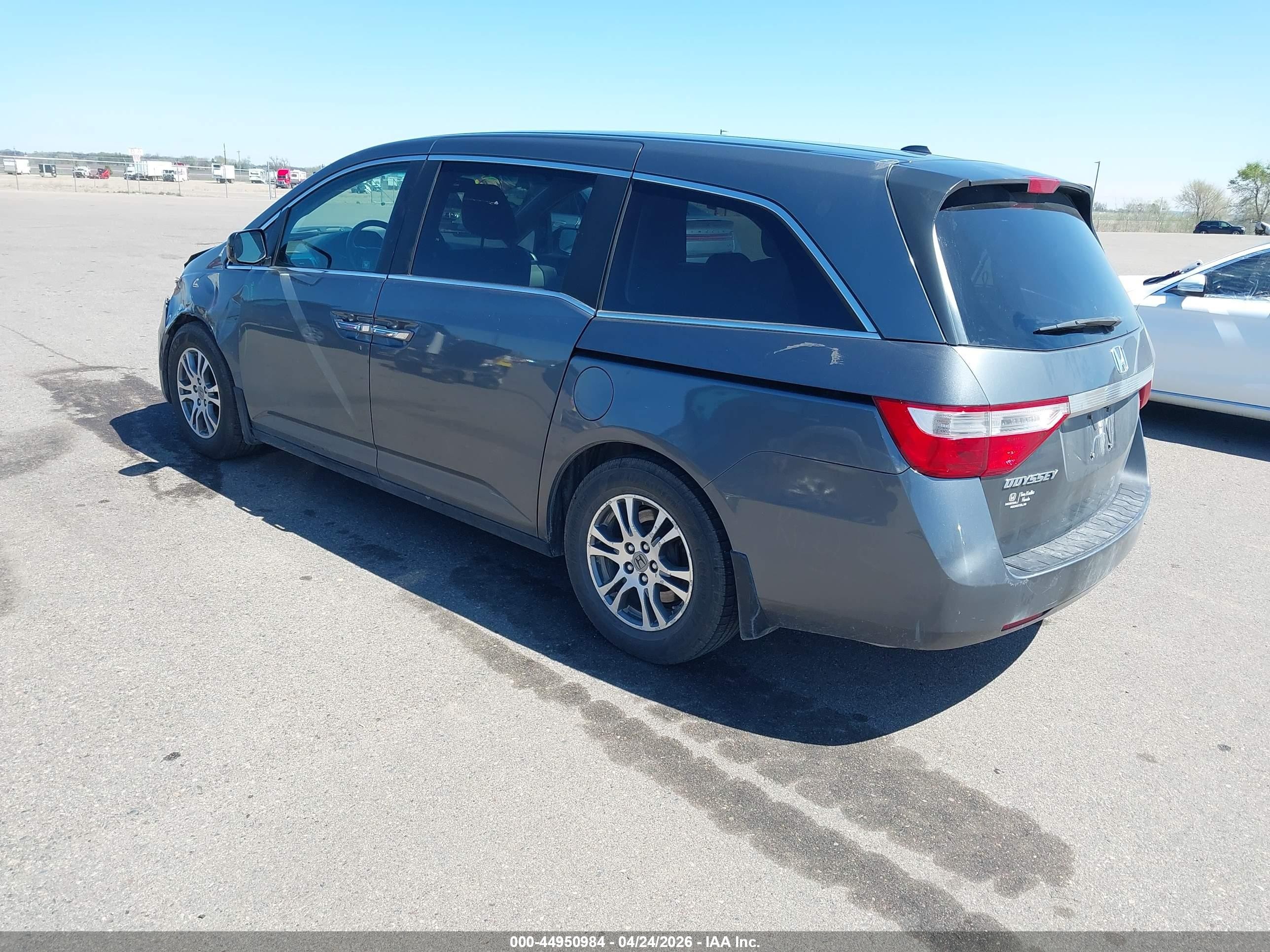 2012 Honda Odyssey Ex-l Gray vin: 5FNRL5H60CB127938