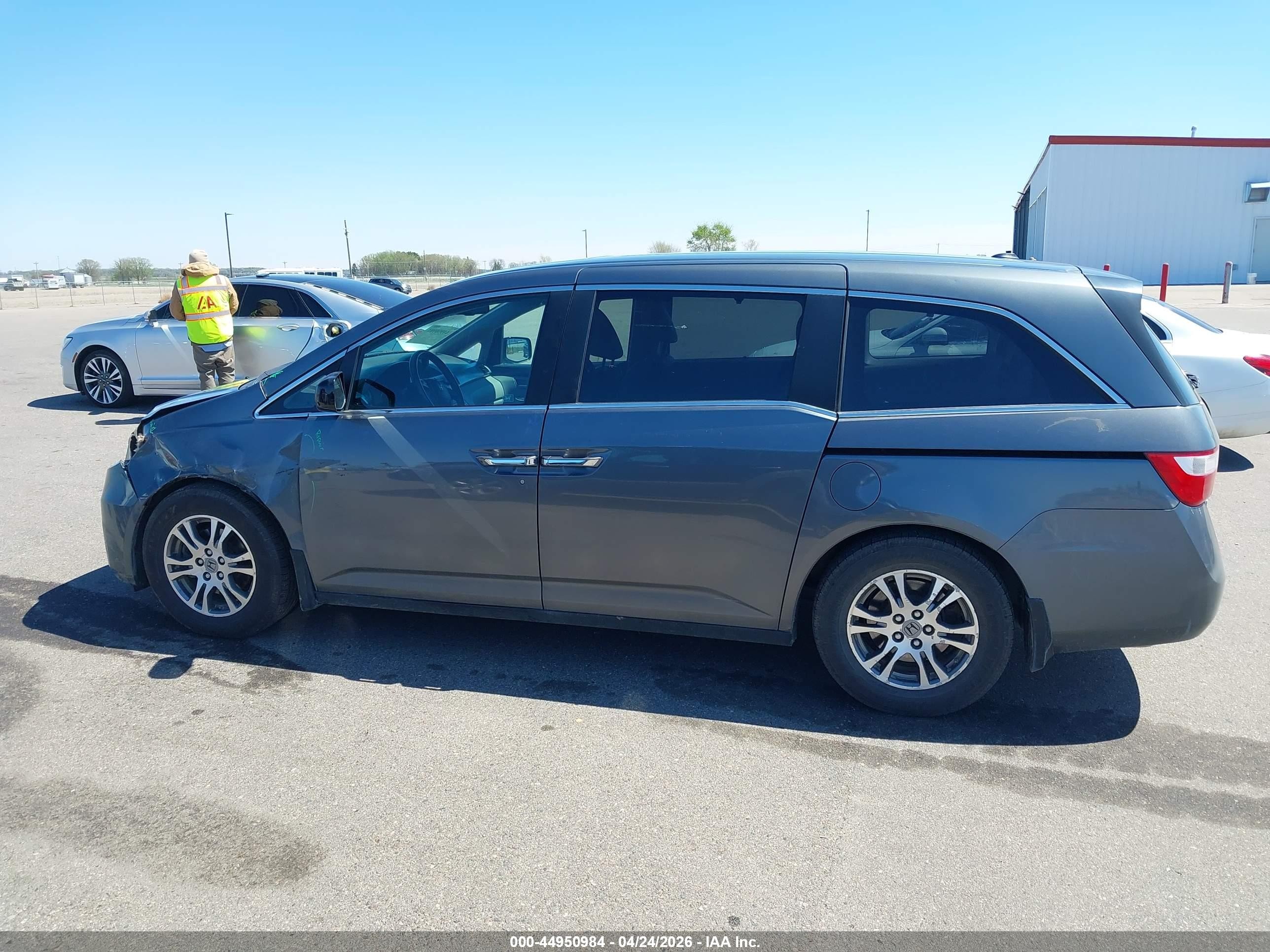 2012 Honda Odyssey Ex-l Gray vin: 5FNRL5H60CB127938