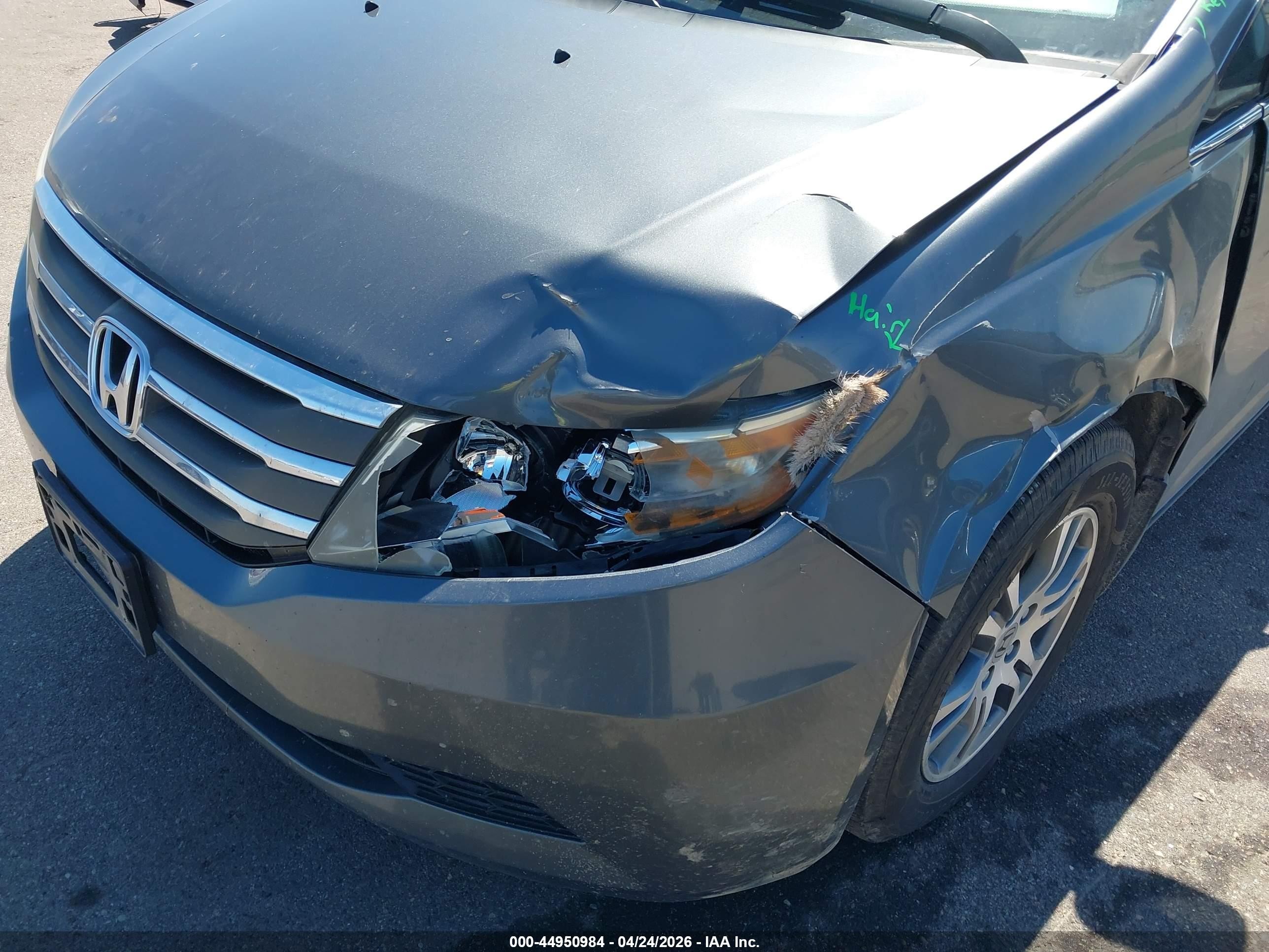 2012 Honda Odyssey Ex-l Gray vin: 5FNRL5H60CB127938