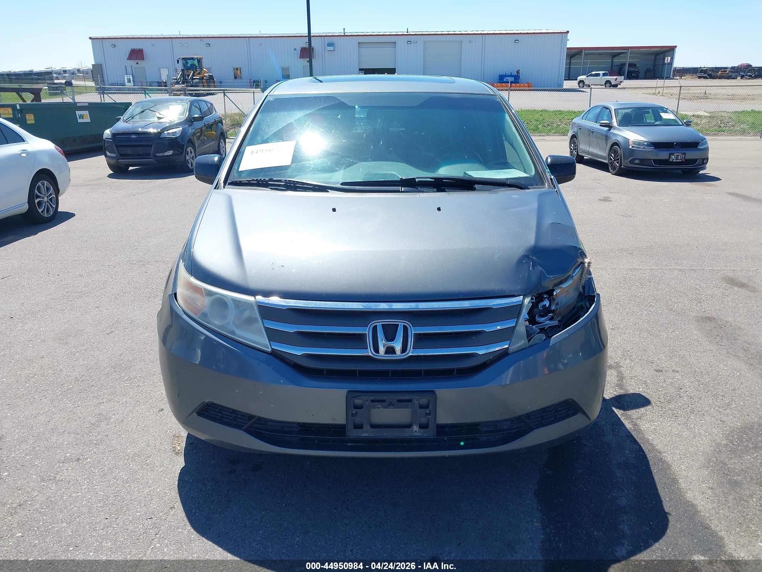 2012 Honda Odyssey Ex-l Gray vin: 5FNRL5H60CB127938